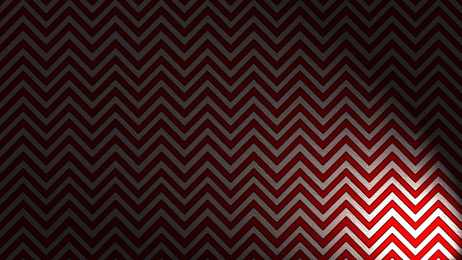 Twin Peaks, Motivo a zigzag, Rosso, Texture, 1920x1080, wallpaper desktop