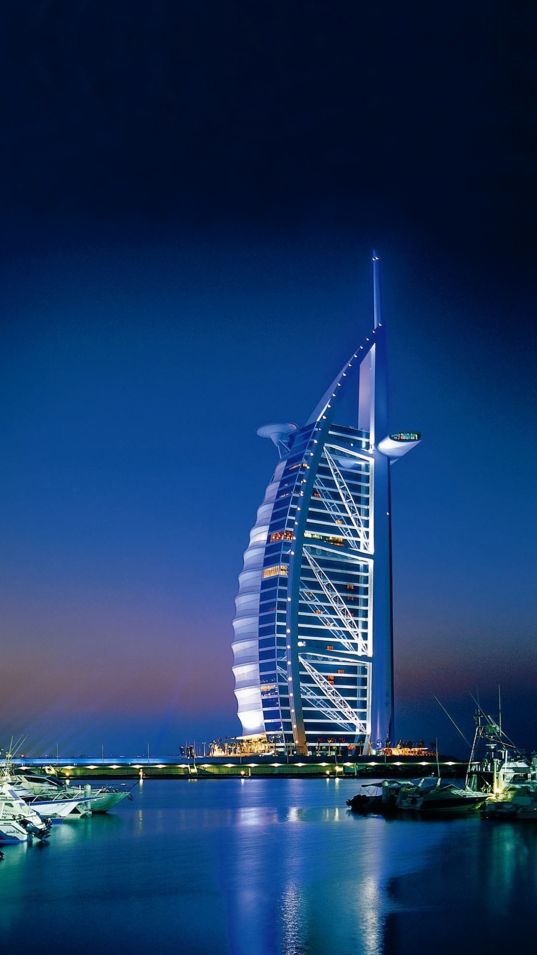 Burj al-Arab, Dubai, Notte, schermata di blocco Android