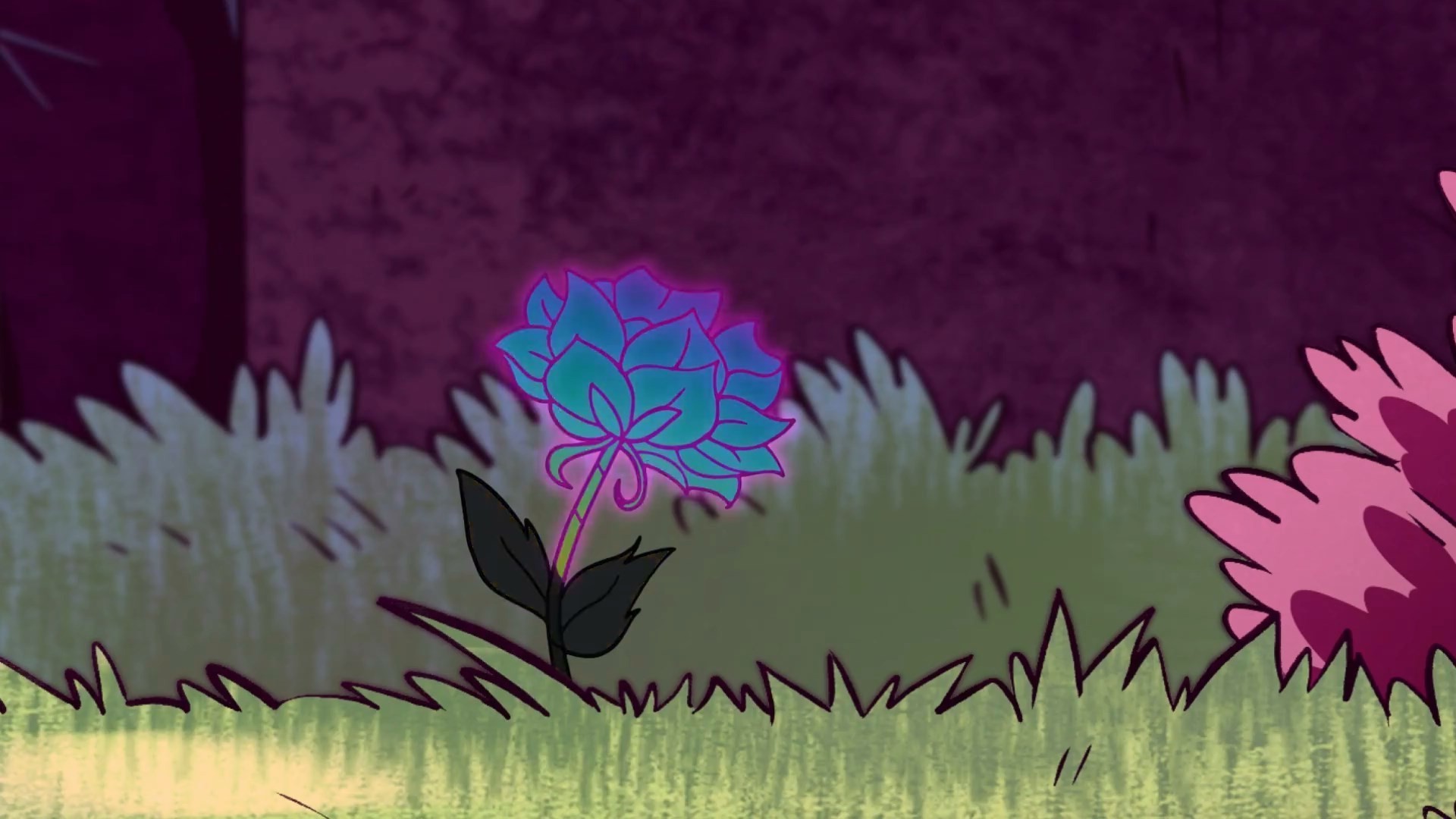 Gravity Falls, Fiore, Erba, Viola, Cartone animato, Full HD, sfondo desktop