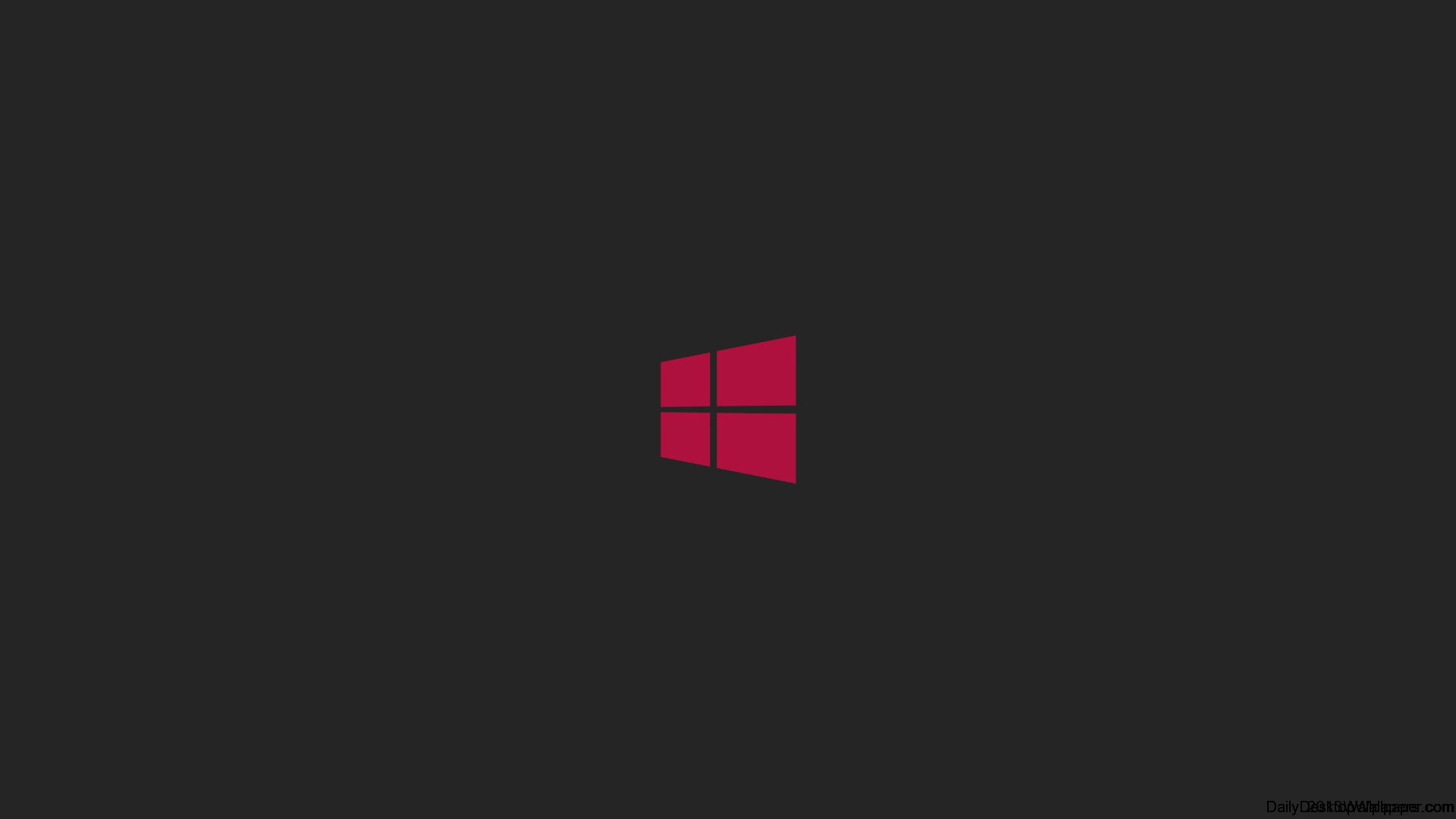 Logo Windows, Rosso, Grigio scuro, Minimal, Full HD, sfondo per portatile