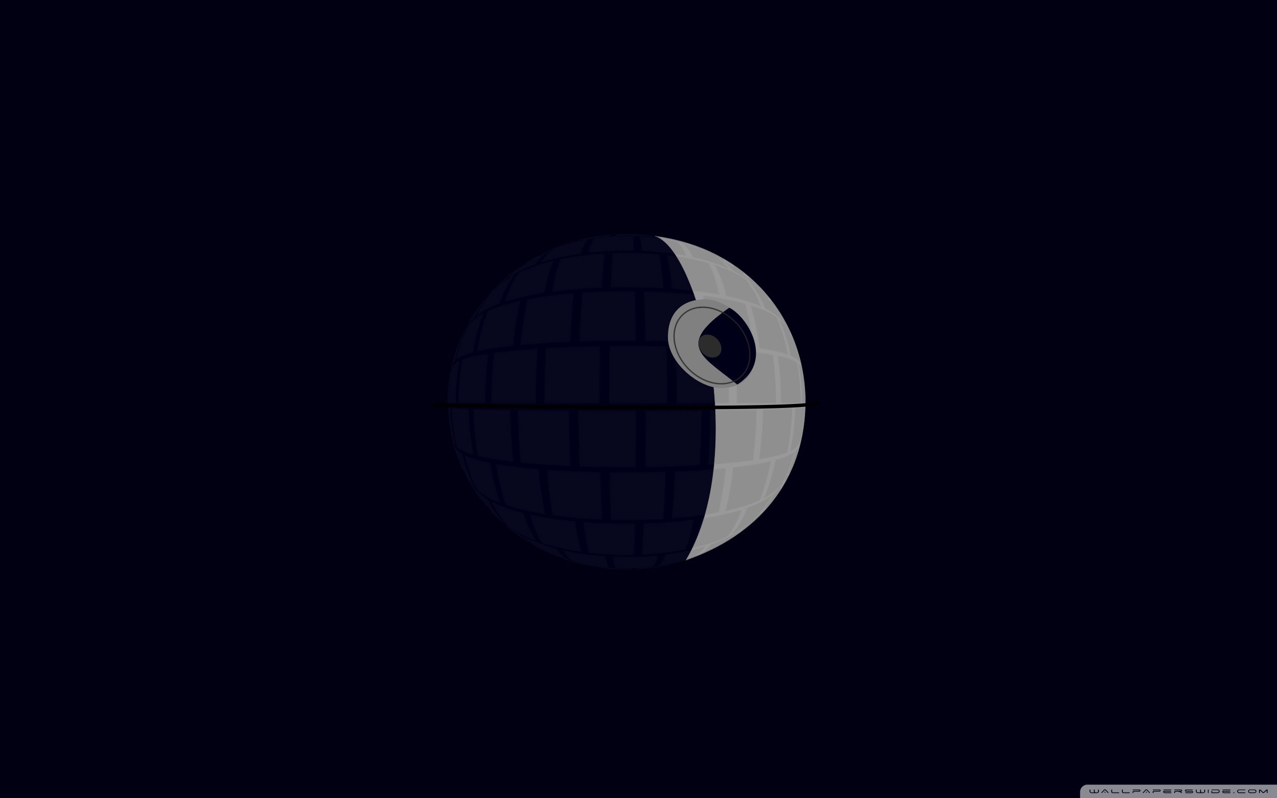 Morte Nera, Star Wars, Minimalista, Blu notte, 2K 1600p, sfondo desktop