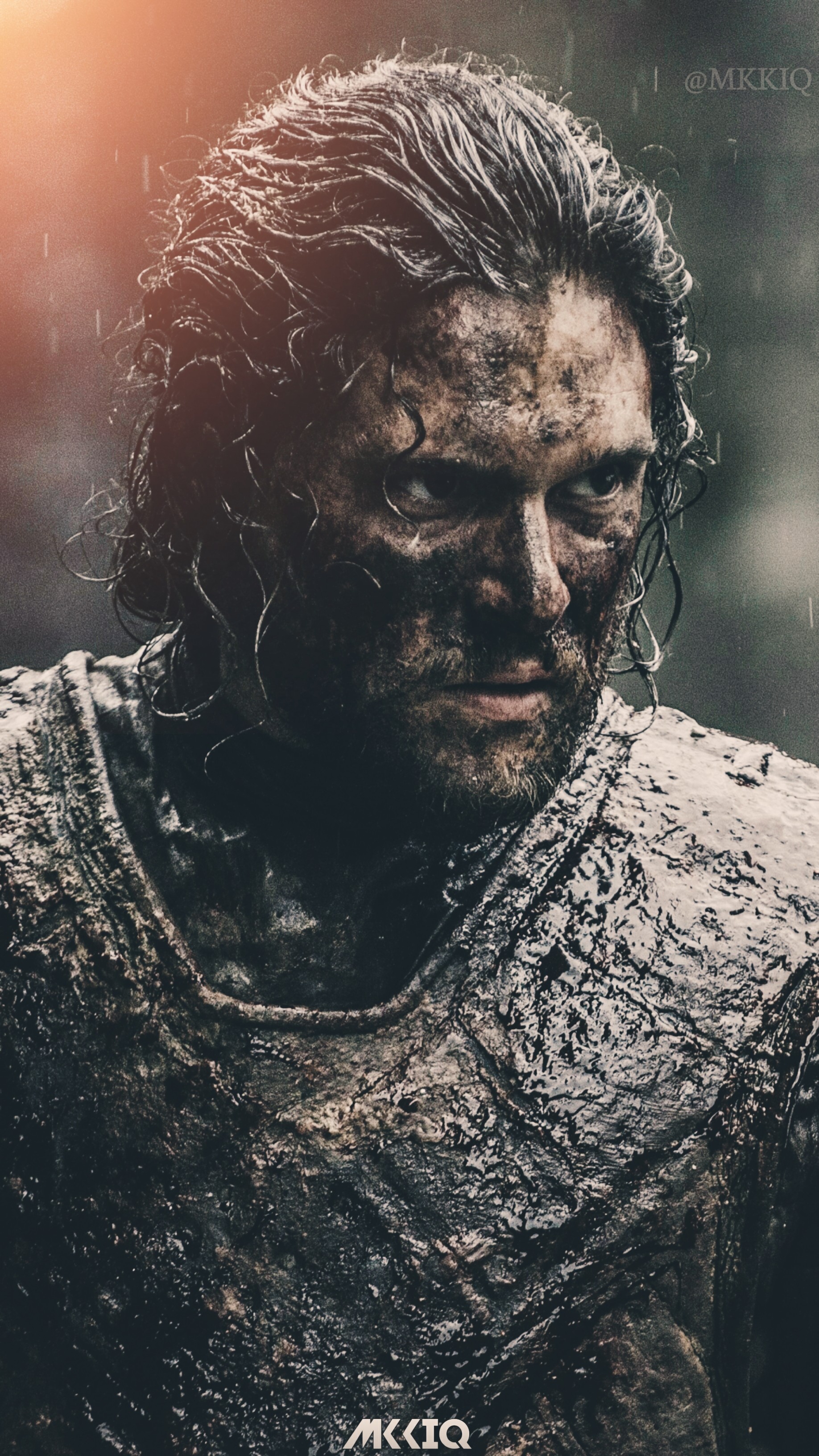 Jon Snow, Kit Harington, Battaglia dei Bastardi, Volto sporco di fango, sfondo QHD+ per cellulare