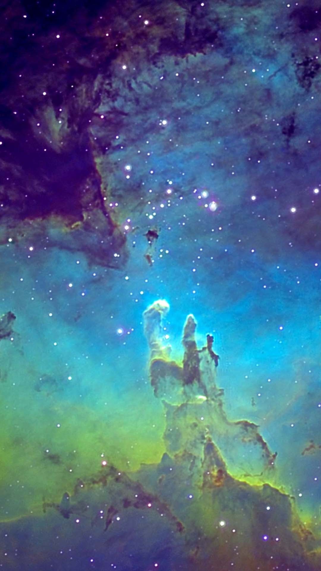 Nebulosa Aquila, Pilastri della Creazione, Spazio, wallpaper iPhone 6