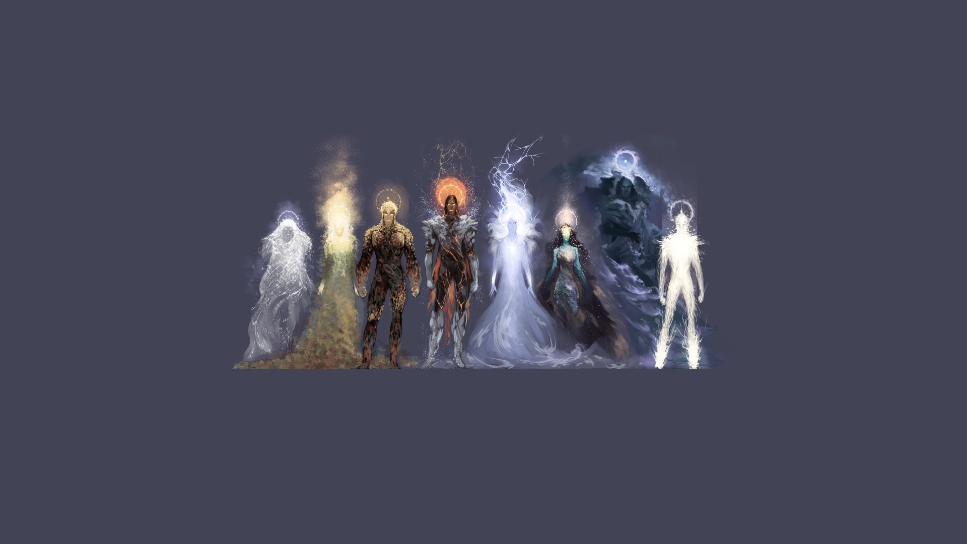 Istari, Il Signore degli Anelli, Stregoni, Illustrazione, Full HD, sfondo per PC e portatile