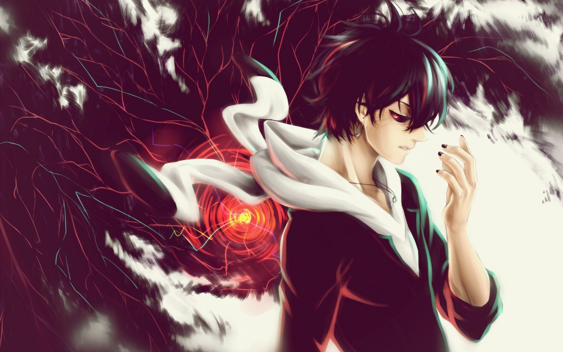Ken Kaneki, Tokyo Ghoul, Occhio rosso, Anime, 1920x1200, sfondo MacBook Pro