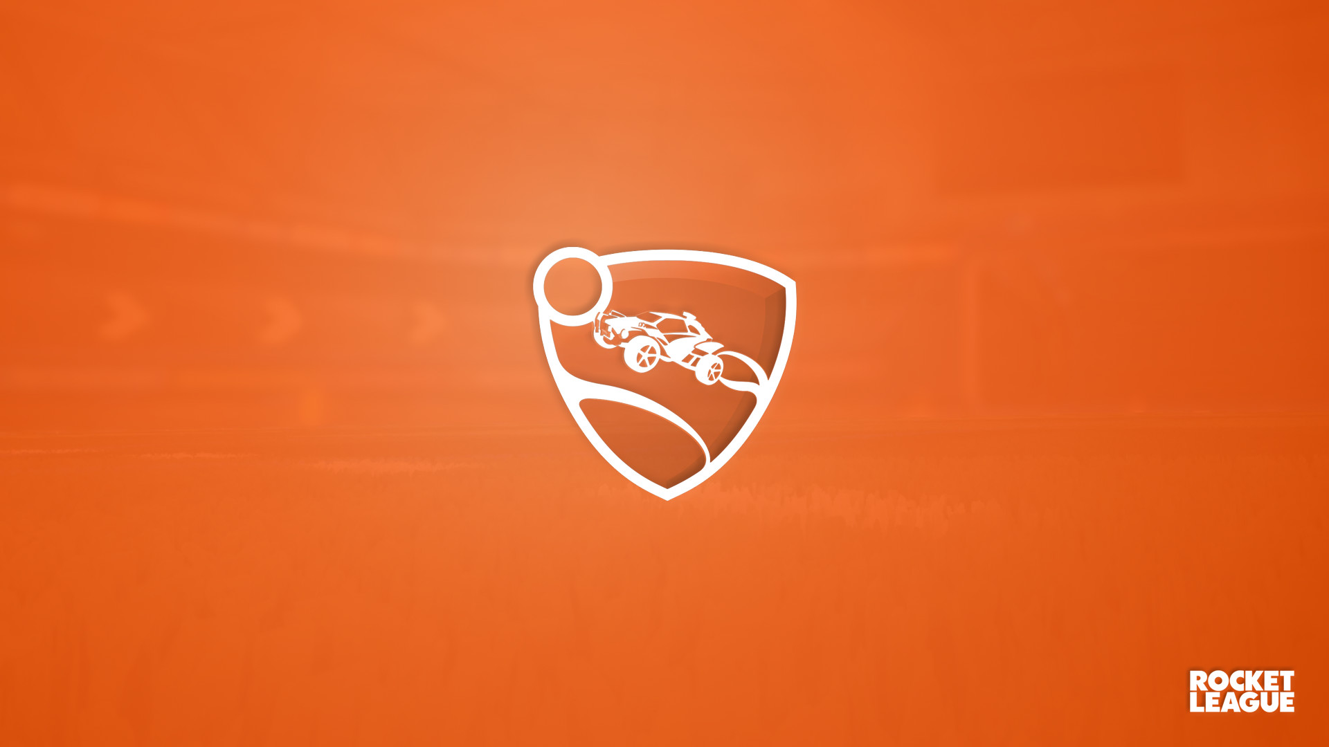 Rocket League, Logo, Arancione, Minimalismo, Full HD, sfondo per PC e portatile