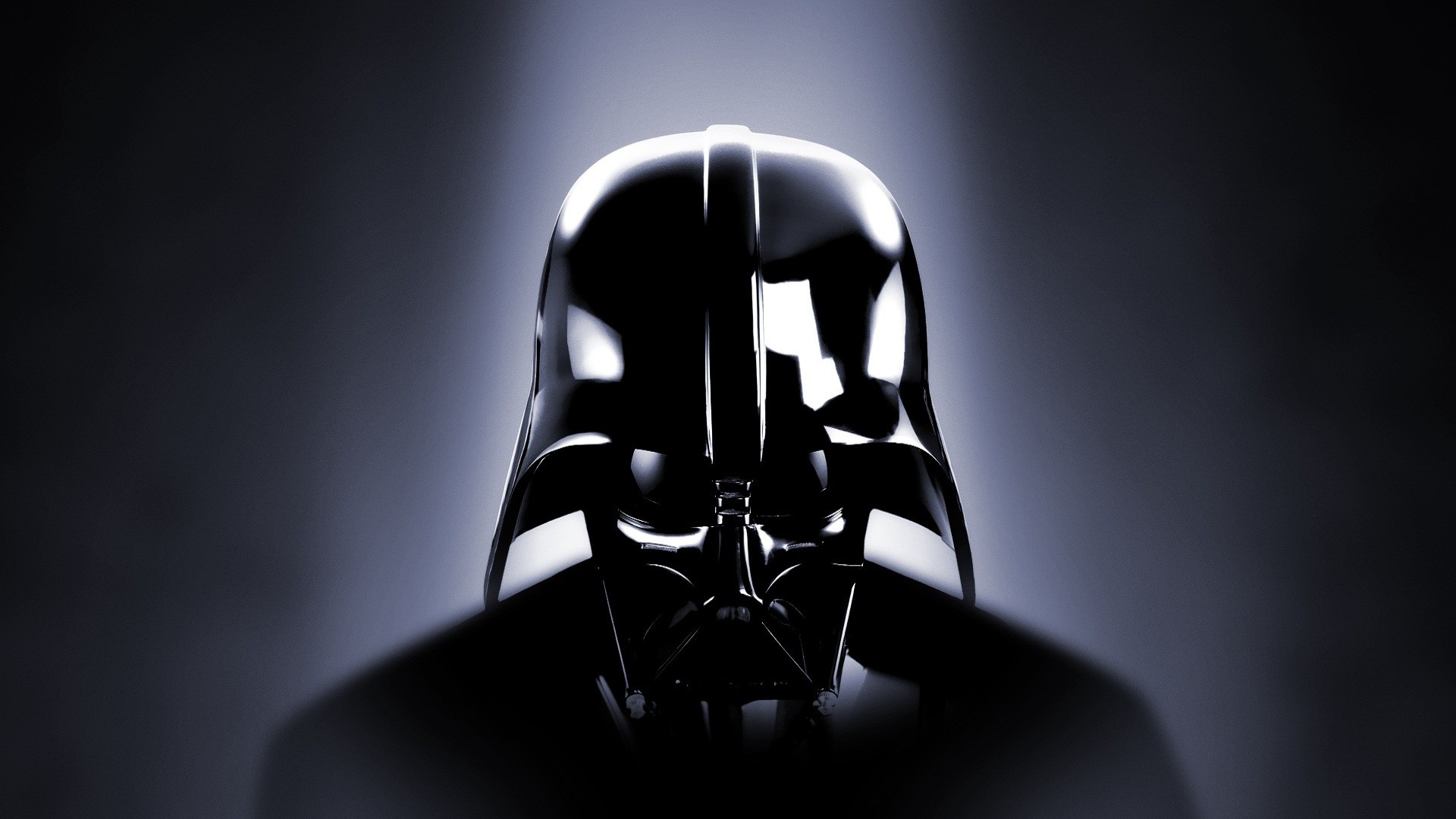 Darth Vader, Casco, Controluce, Sfondo nero, Full HD, wallpaper desktop