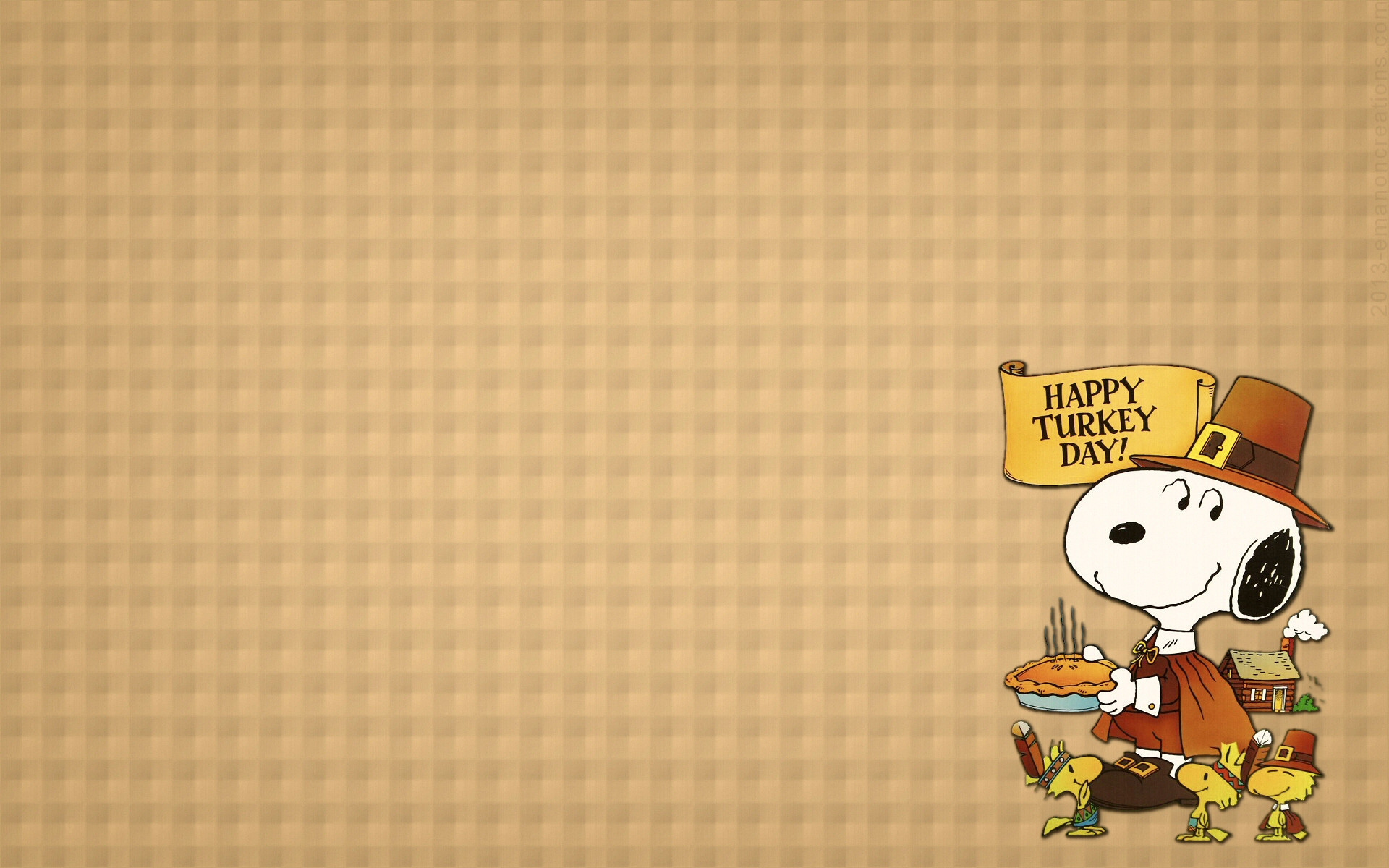 Snoopy, Woodstock, Giorno del Ringraziamento, Full HD, wallpaper per computer