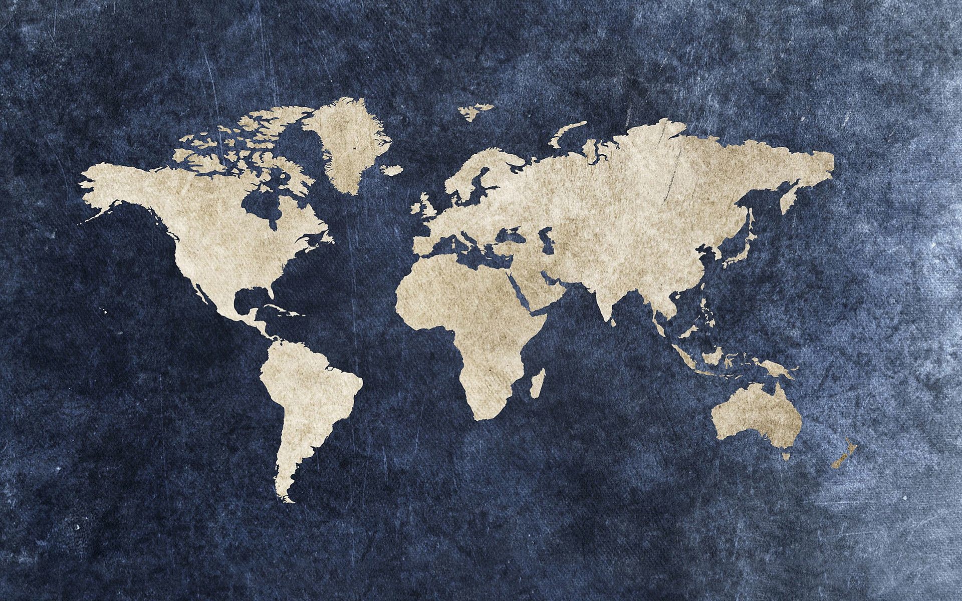 Mappa del mondo, Continenti, Blu, Texture grunge, 1920x1200, immagine di sfondo