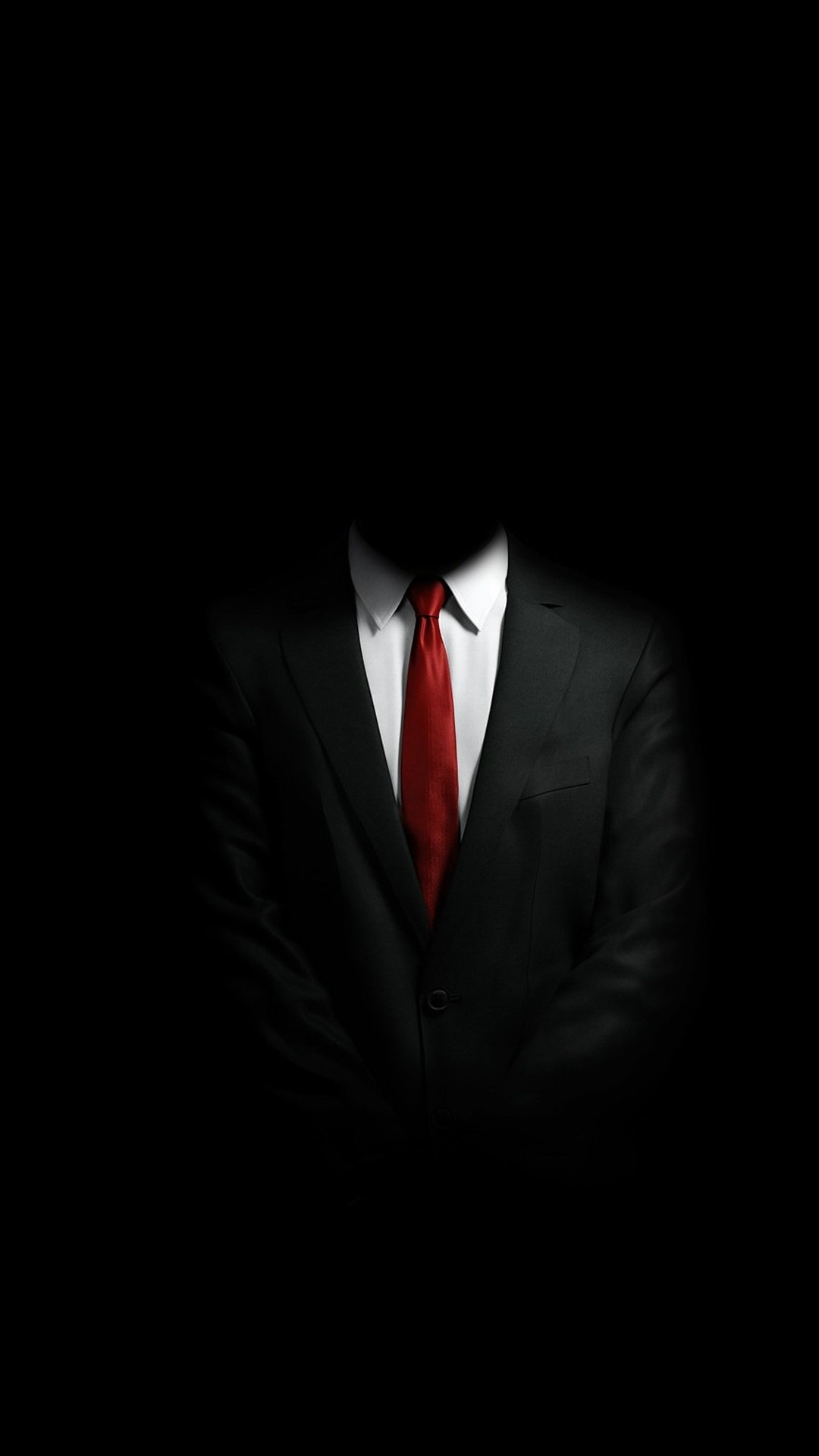 Uomo in giacca, Cravatta rossa, Sfondo nero, Anonymous, Full HD, schermata di blocco iPhone 6