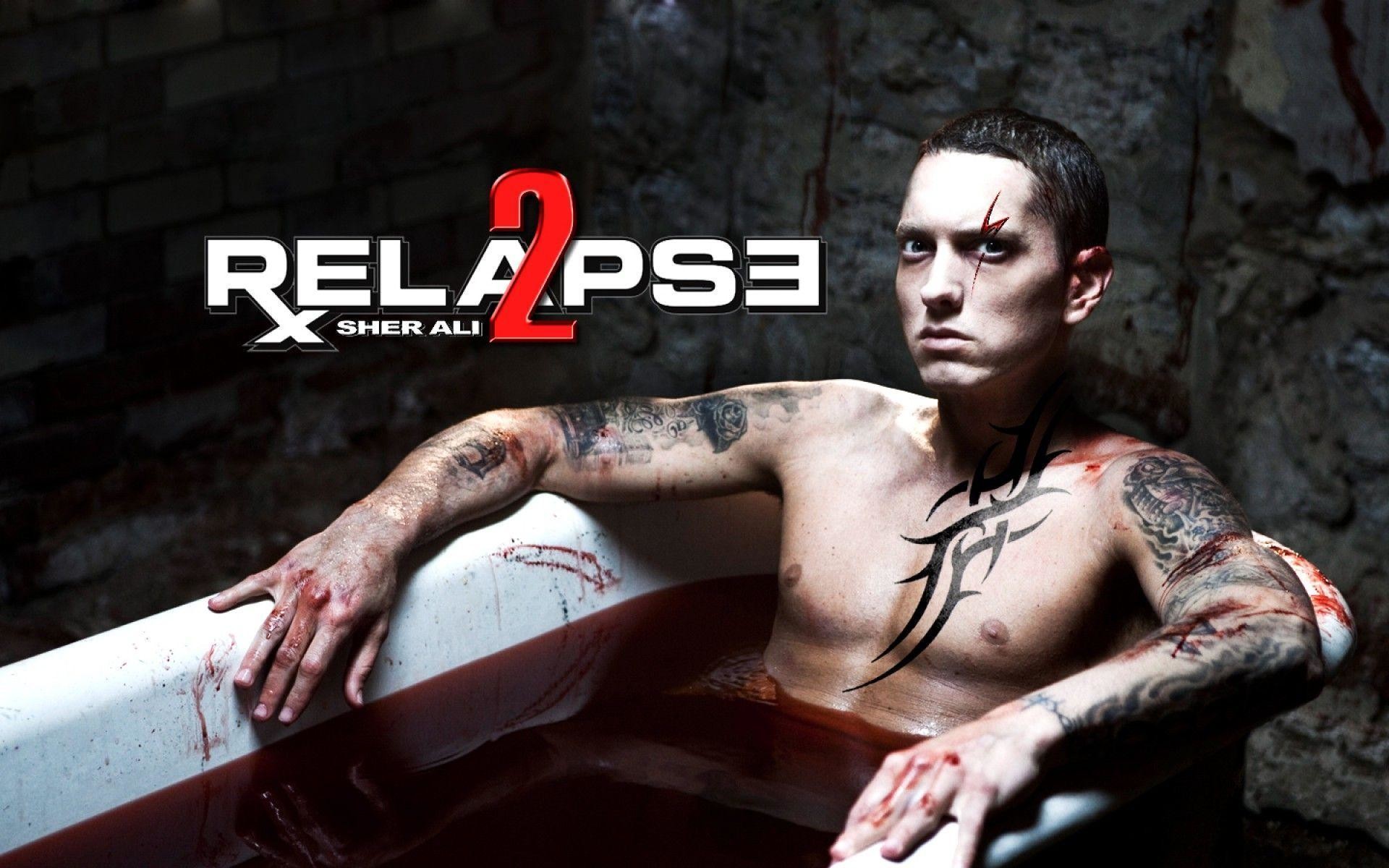 Eminem, Relapse 2, Vasca da bagno, Tatuaggi, 1920x1200, sfondo MacBook Pro