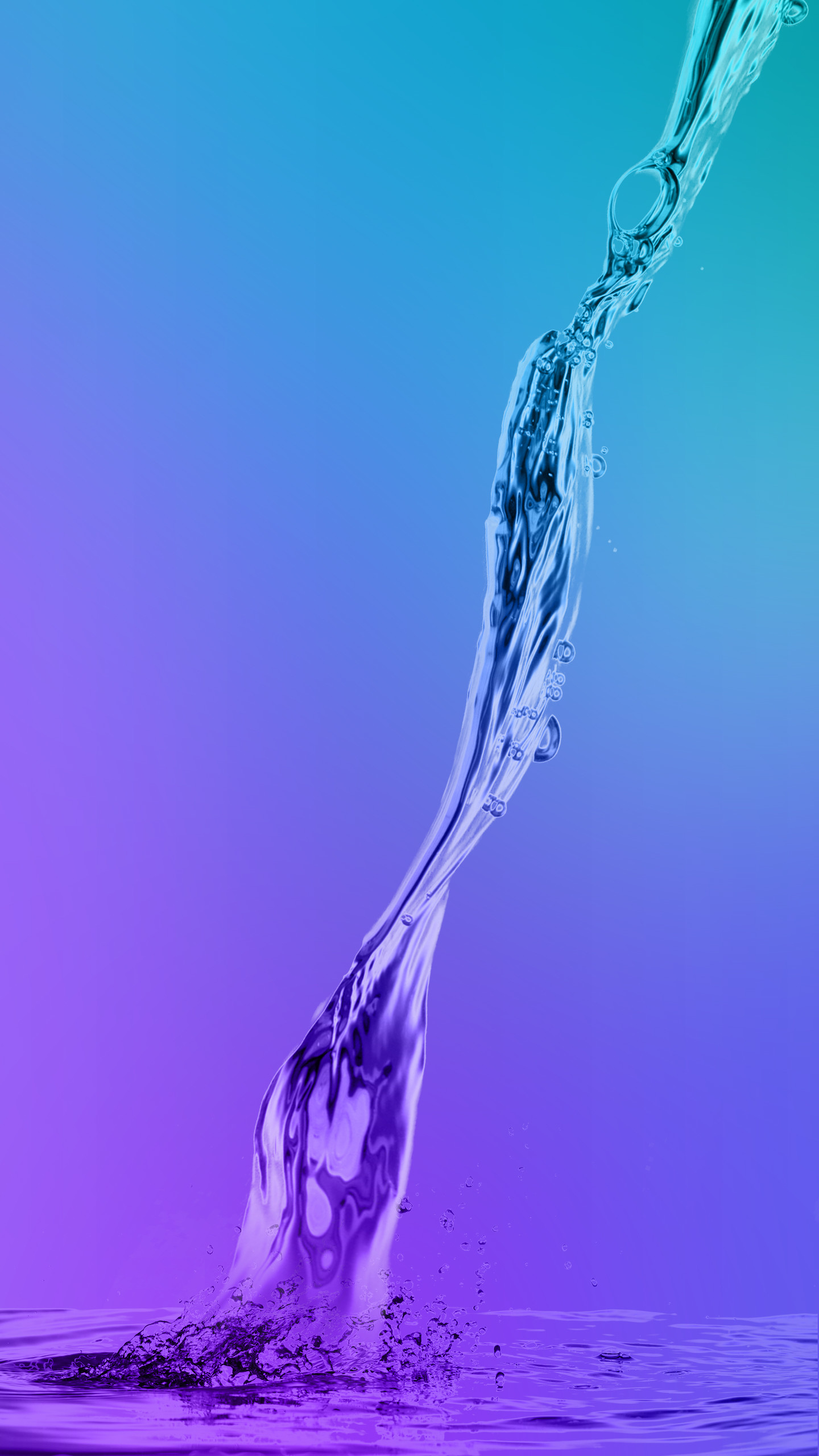 Spruzzo d'acqua, Acqua, Viola, Blu, sfondo schermata di blocco Galaxy S7 Edge