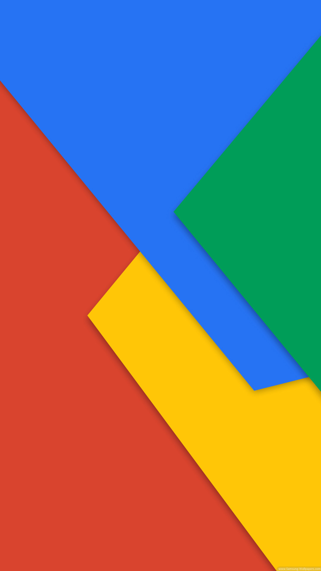 Material Design, Colori Google, Blu, Verde, Giallo, sfondo per iPhone e Android