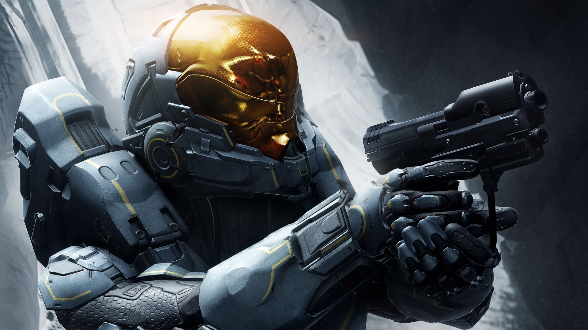 Spartan Locke, Halo 5: Guardians, Armatura, Pistola, Full HD, sfondo desktop