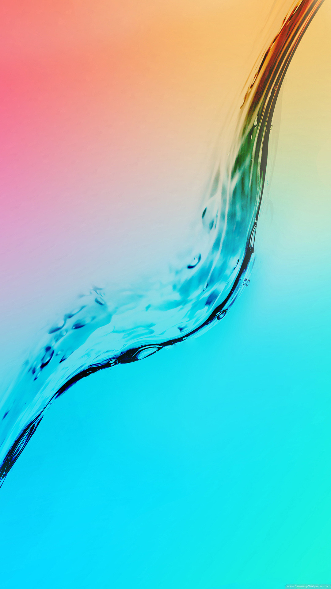 Samsung Galaxy A, Samsung, Onda d'acqua, Ciano, Full HD, sfondo verticale per cellulare