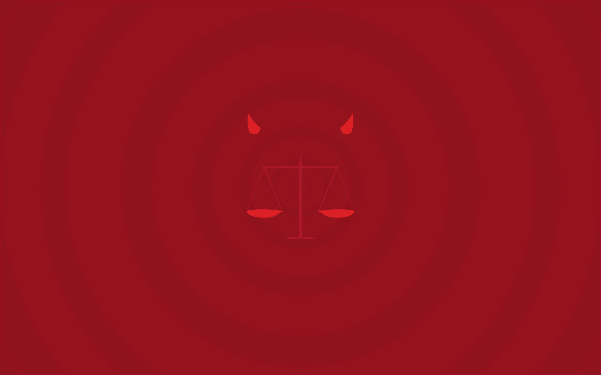 Daredevil, Bilancia, Minimalista, Rosso, 1920x1200, immagine di sfondo