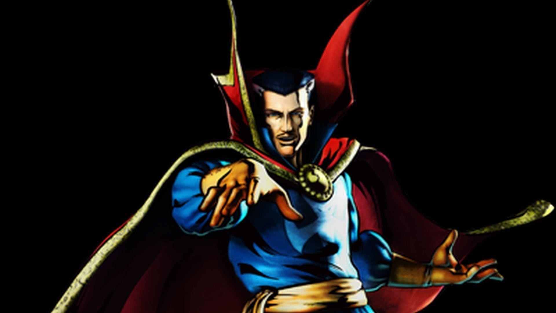 Doctor Strange, Ultimate Marvel vs. Capcom 3, Sfondo nero, Mantello, wallpaper 1920x1080