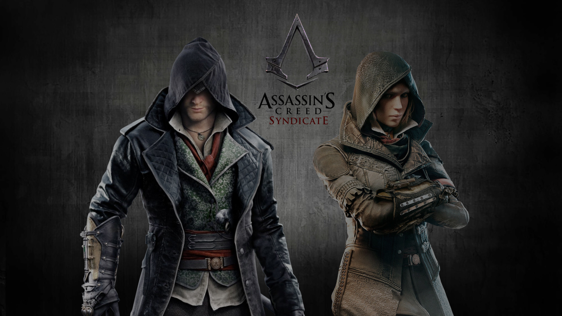 Jacob Frye, Evie Frye, Assassin's Creed Syndicate, Logo, Full HD, wallpaper desktop