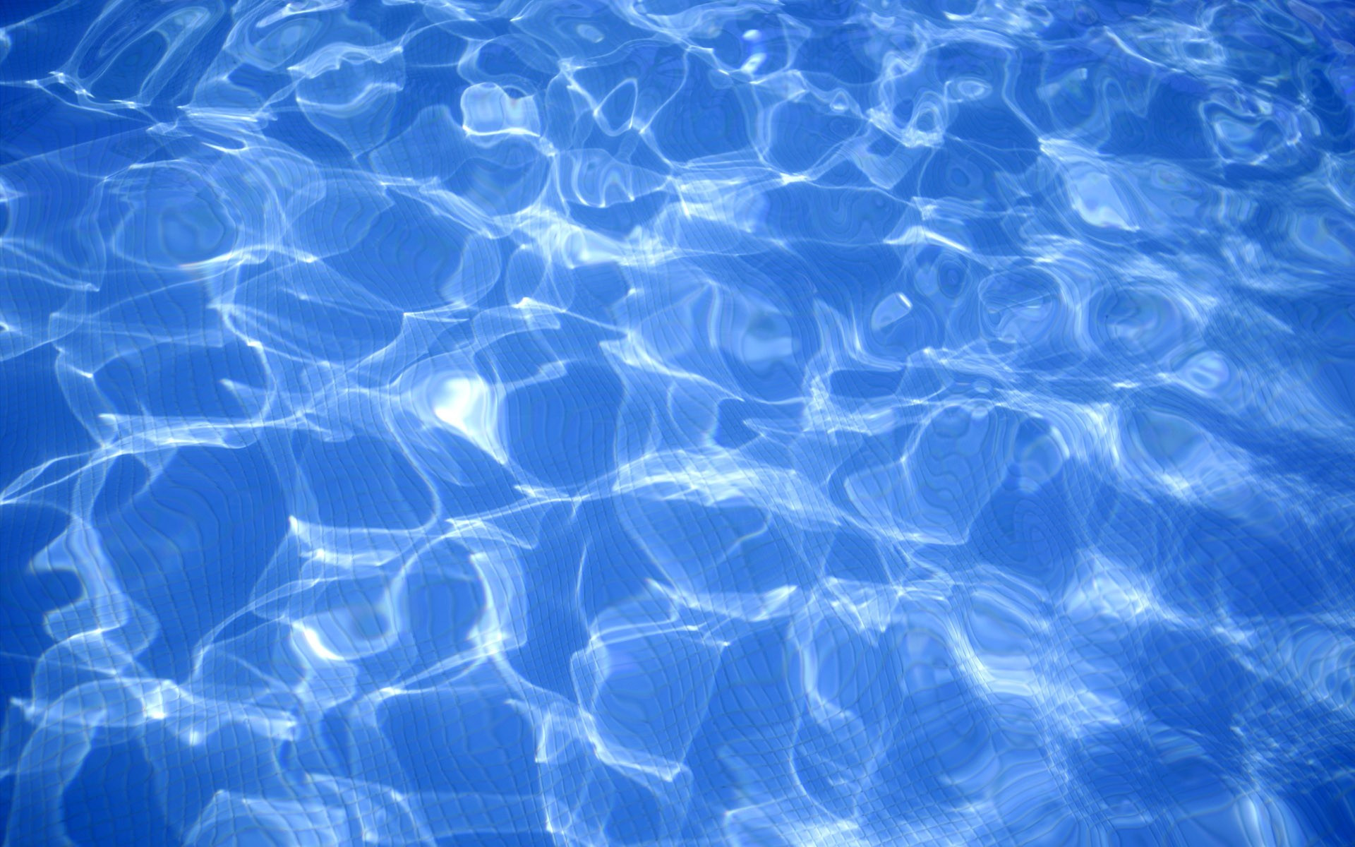 Acqua della piscina, Caustiche, Blu, Full HD, wallpaper per portatile