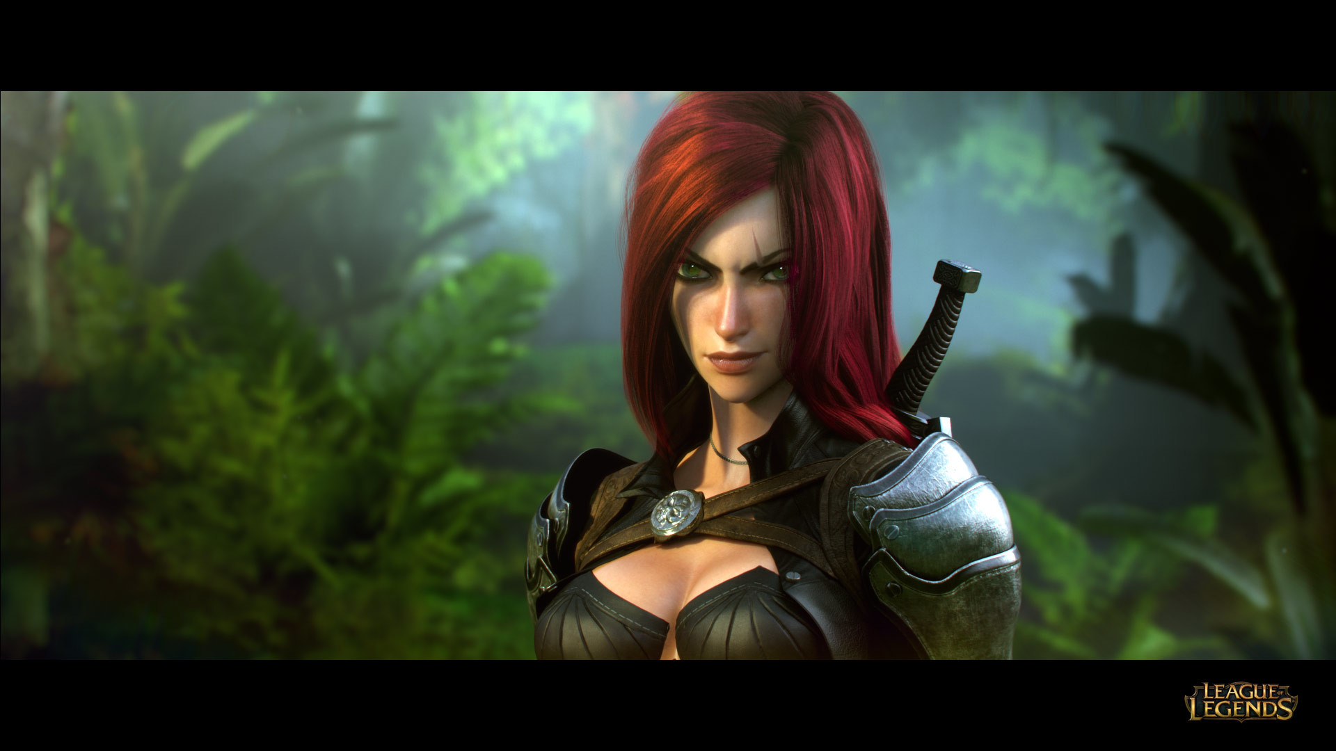 Katarina, League of Legends, Giungla, 3D, Full HD, sfondo per portatile