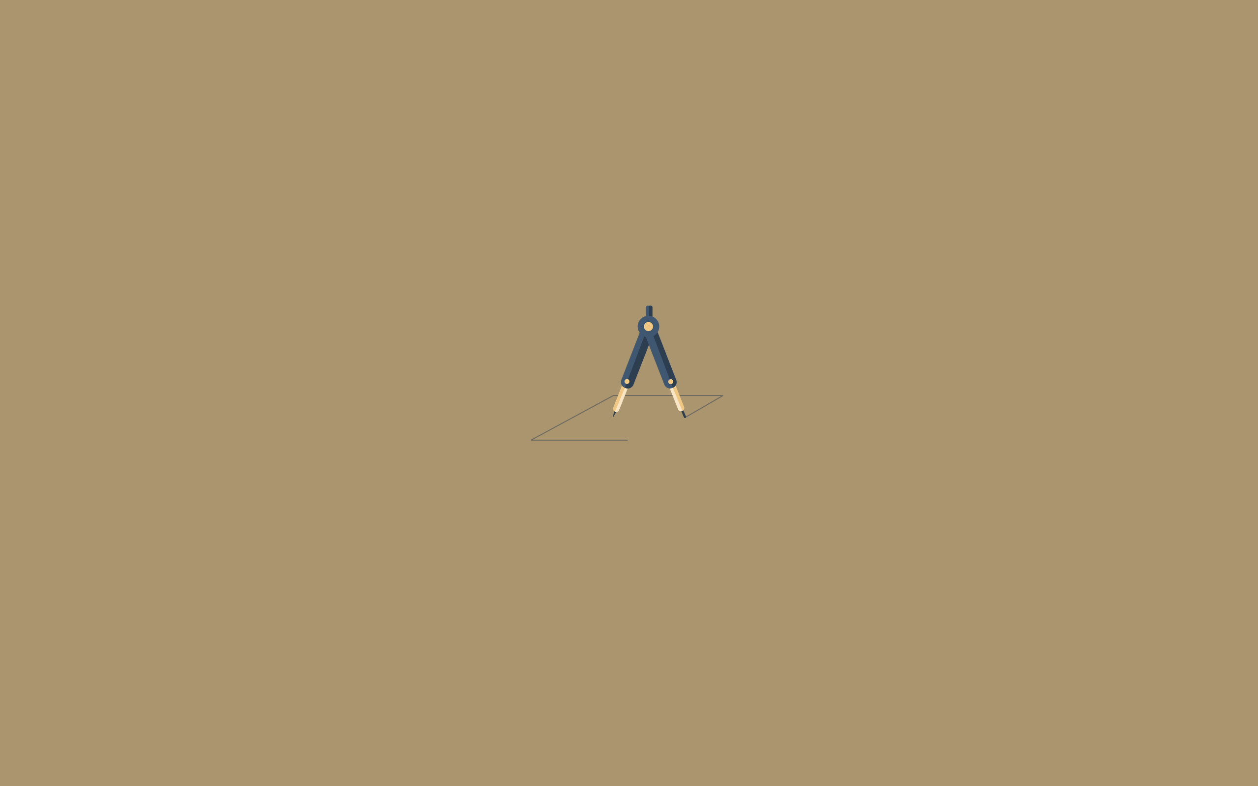 Compasso, Sfondo beige, Minimal, 16:10 2K, wallpaper widescreen