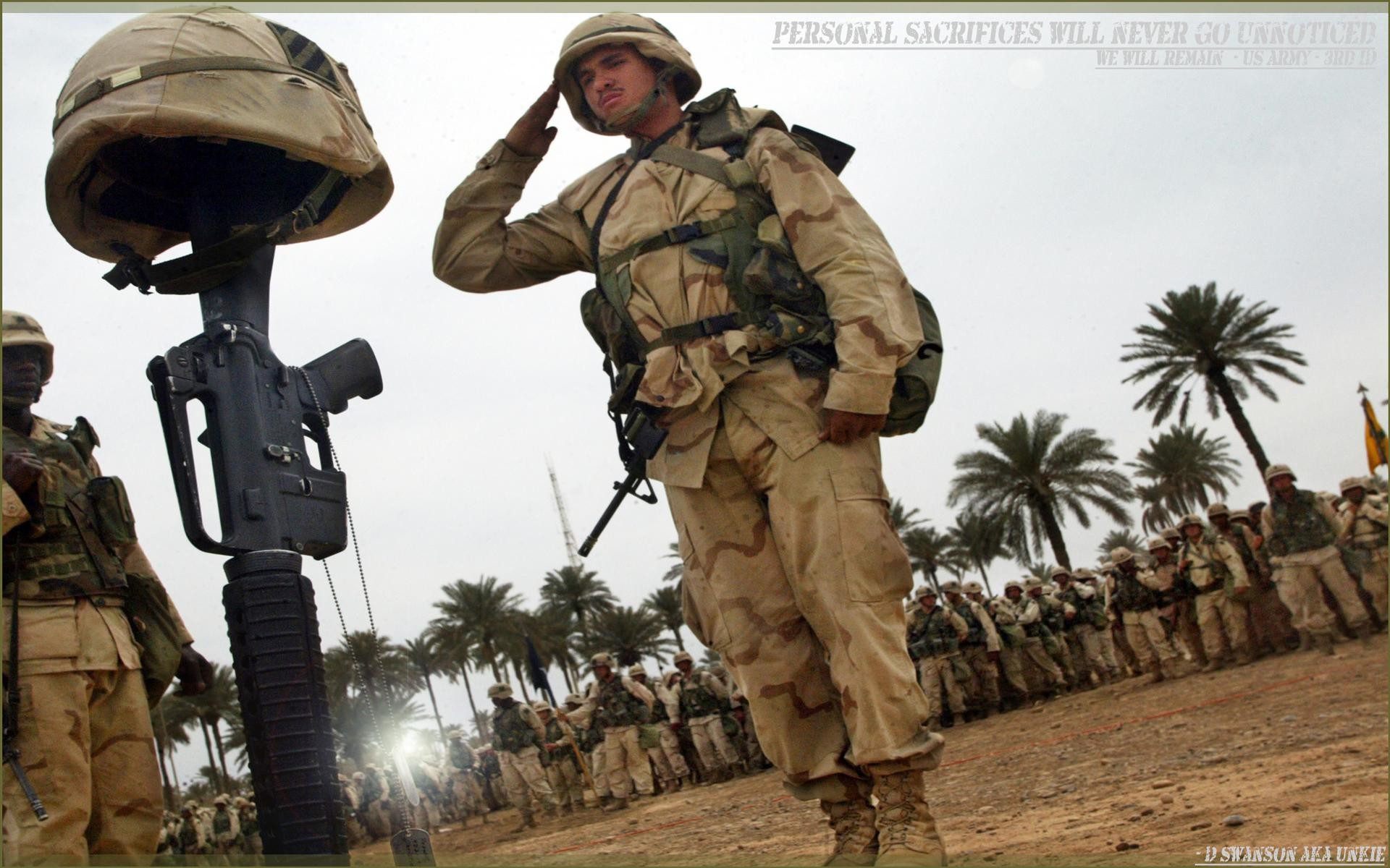 Battlefield cross, Saluto militare, Soldato, Palme, Cerimonia, 16:10 Full HD, sfondo widescreen