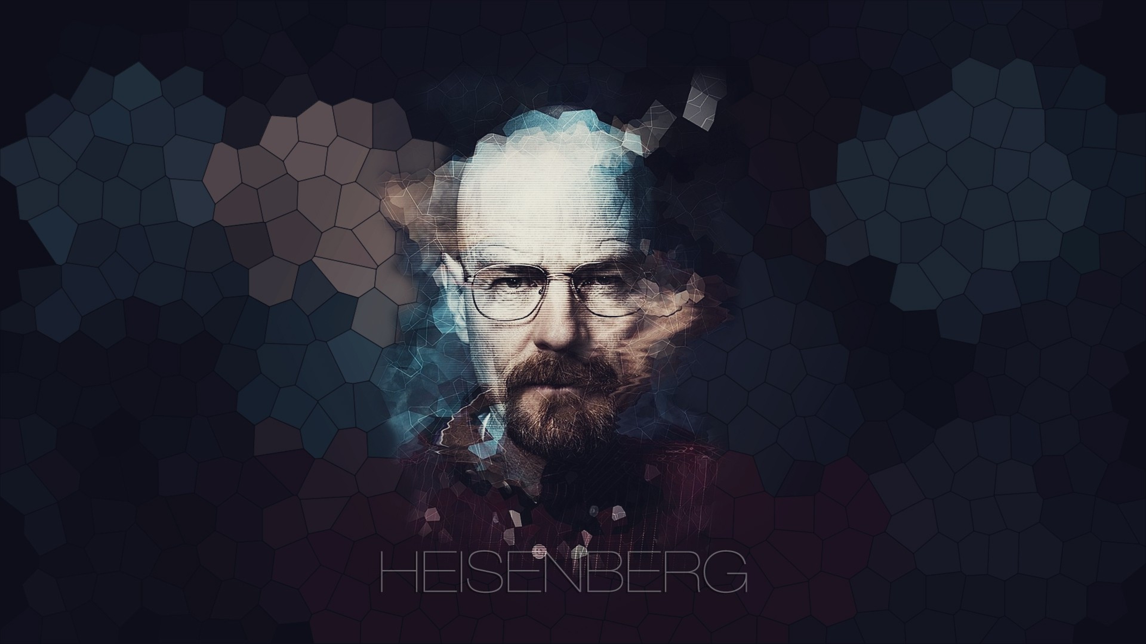 Heisenberg, Walter White, Breaking Bad, Mosaico, Poligoni, 4K, wallpaper per PC