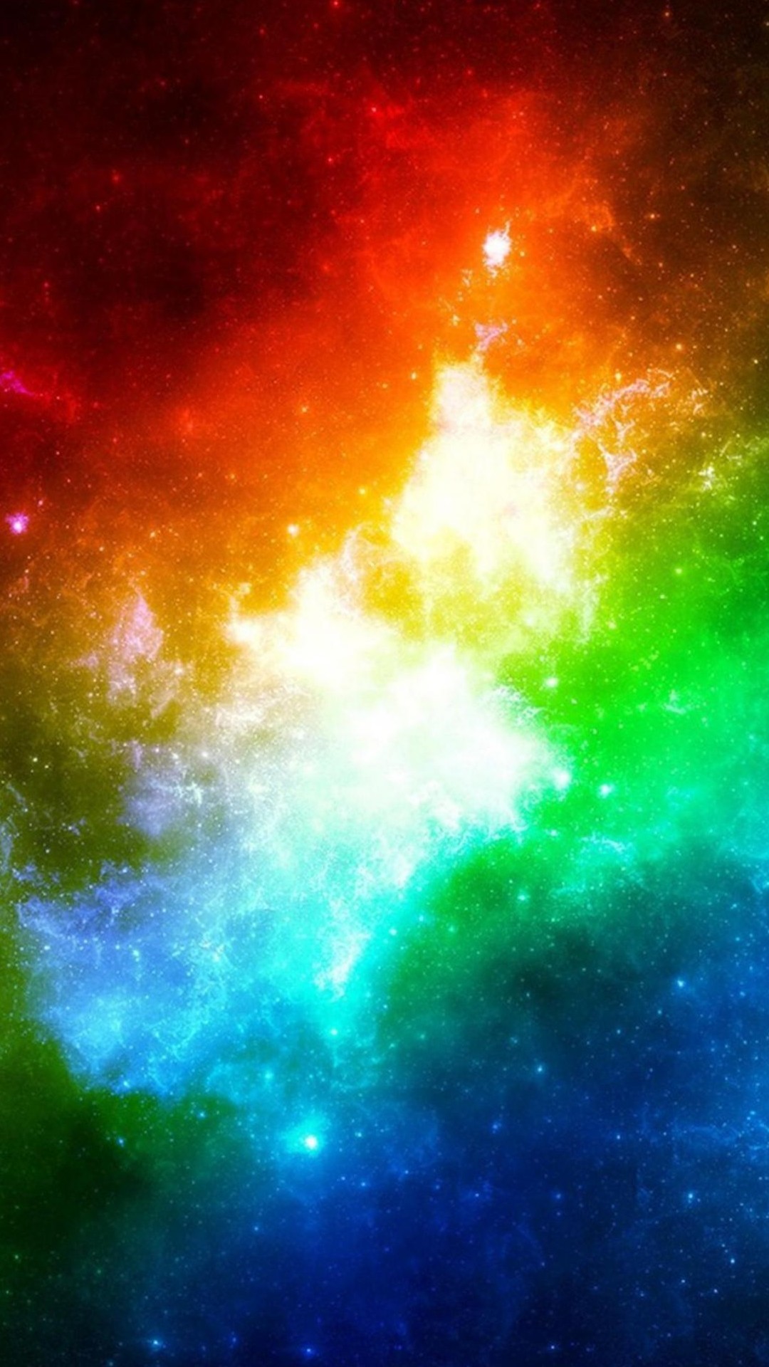 Nebulosa, Spazio, Multicolore, Stelle, sfondo per smartphone