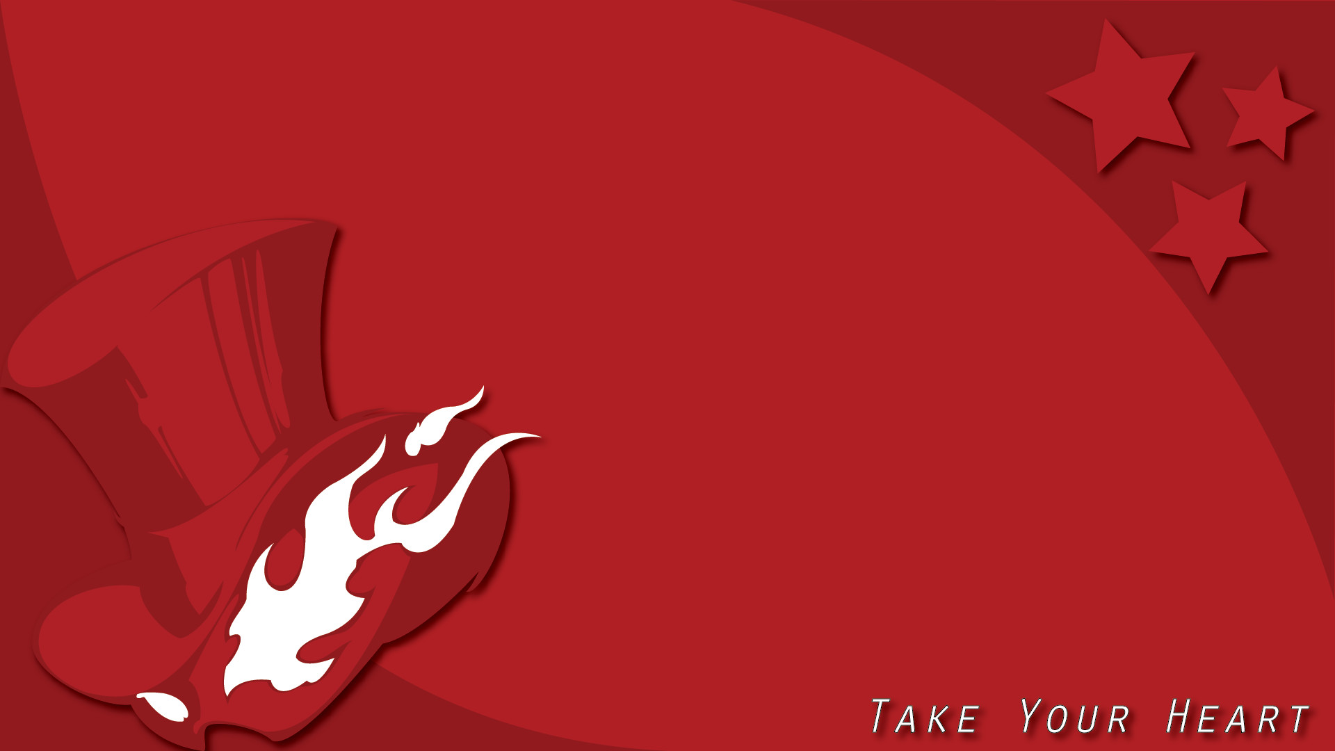 Take Your Heart, Persona 5, Cilindro, Sfondo rosso, 16:9 Full HD, wallpaper widescreen