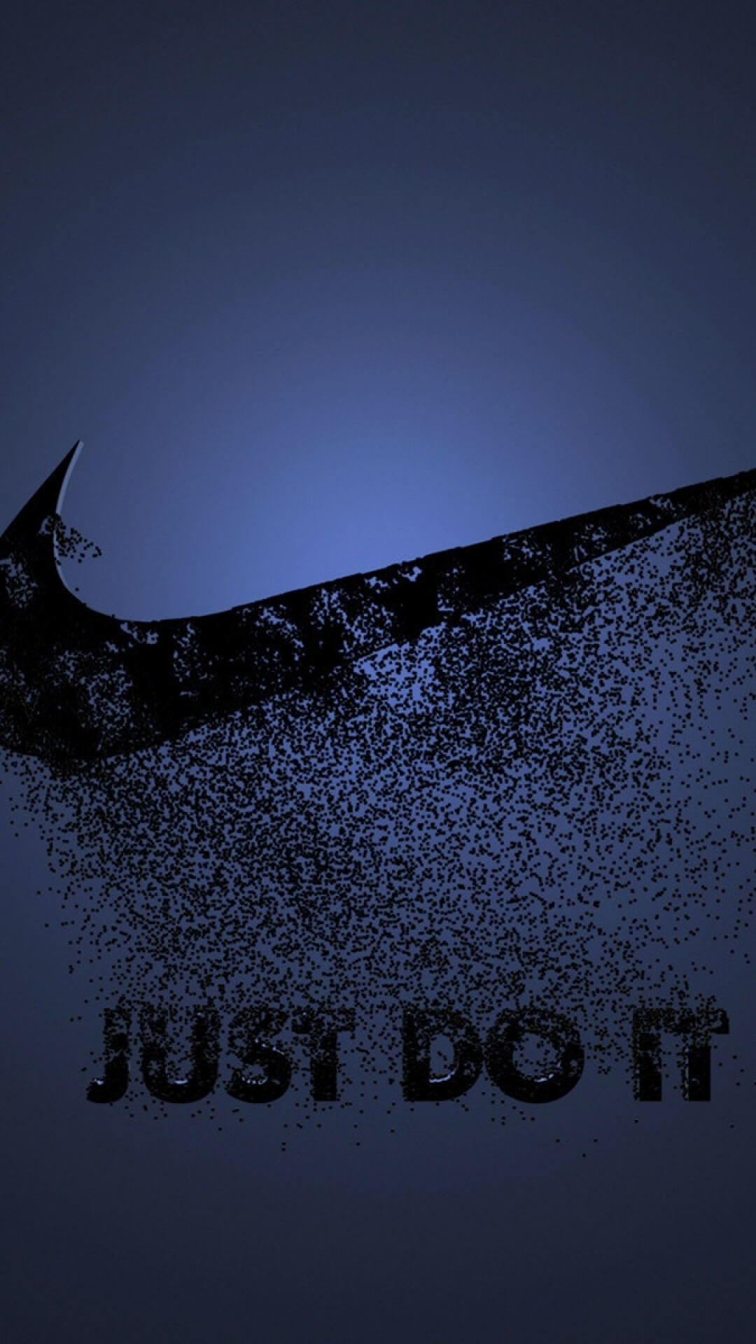 Nike, Just Do It, Logo, Blu scuro, wallpaper iPhone