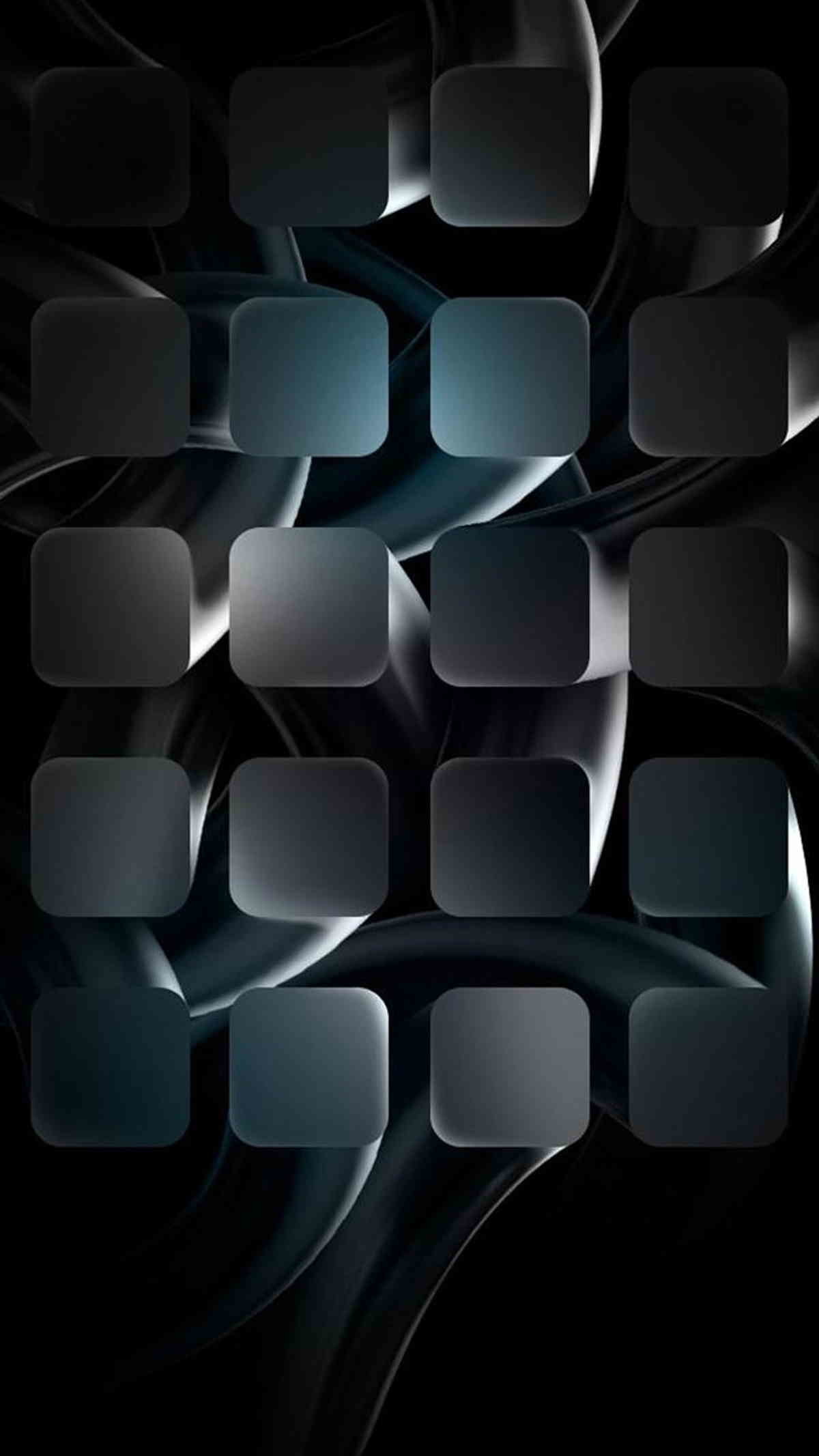 Astratto 3D, Cubi, Sfondo nero, Verticale, Full HD, wallpaper per smartphone