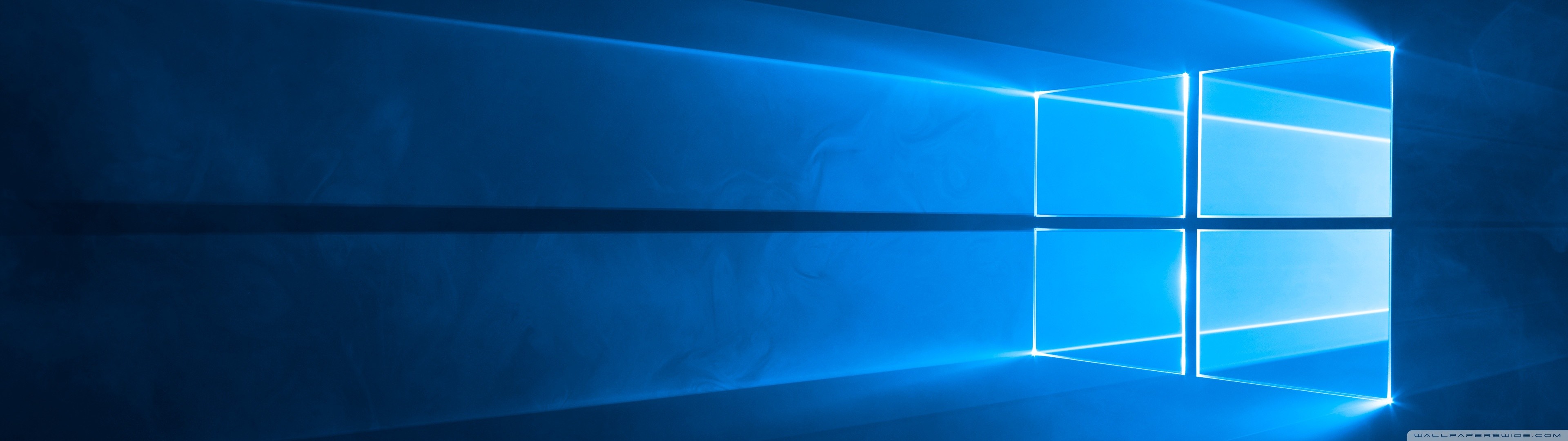 Windows 10, Logo Windows, Microsoft, Blu, sfondo Full HD per desktop