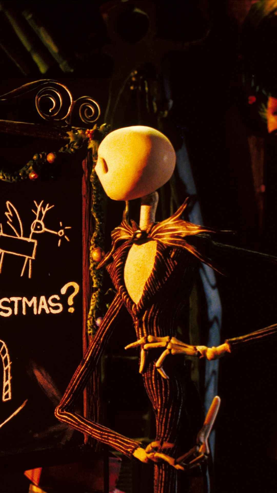 Jack Skellington, Nightmare Before Christmas, Ombra, Full HD, sfondo verticale per cellulare