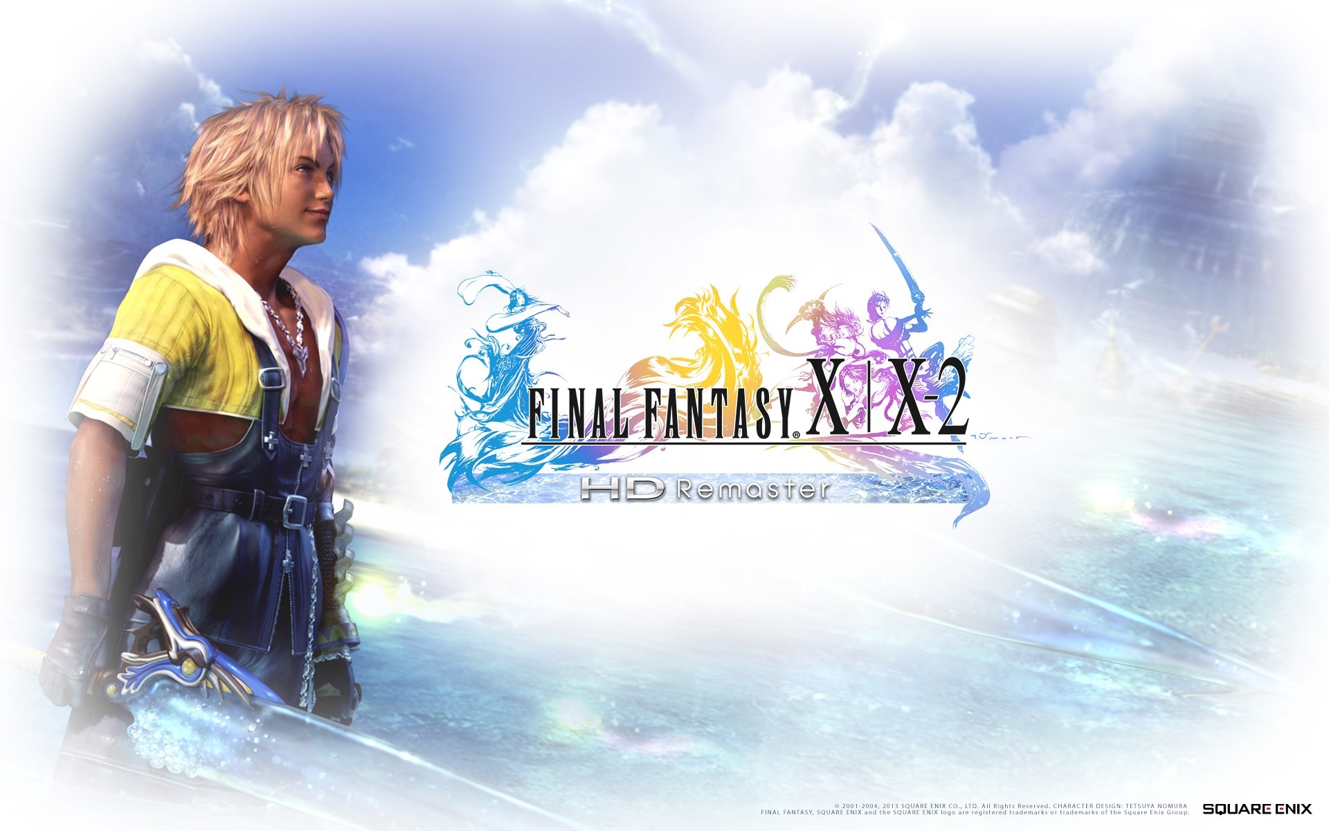 Tidus, Final Fantasy X/X-2 HD Remaster, Logo, Cielo, 1920x1200, wallpaper desktop