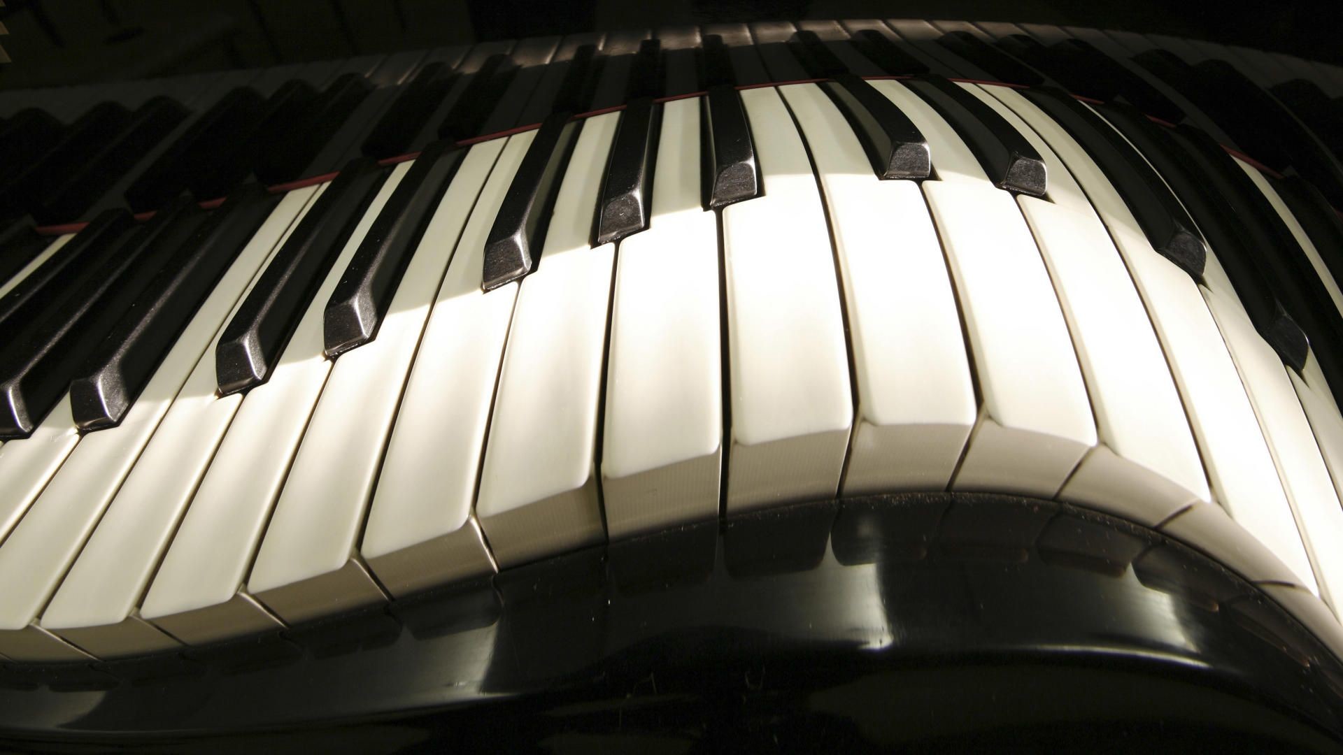 Tastiera di pianoforte, Tasti, Bianco e nero, 1920x1080, sfondo per PC
