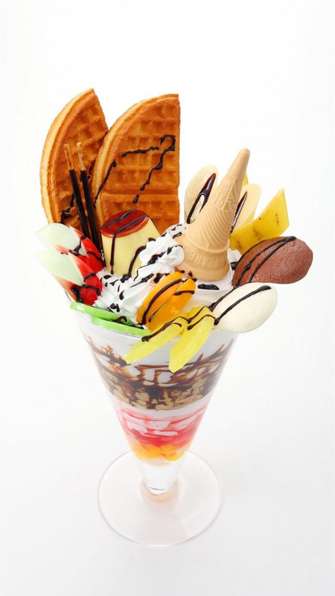 Coppa gelato, Parfait, Biscotti, Dessert, wallpaper per iPhone e Android