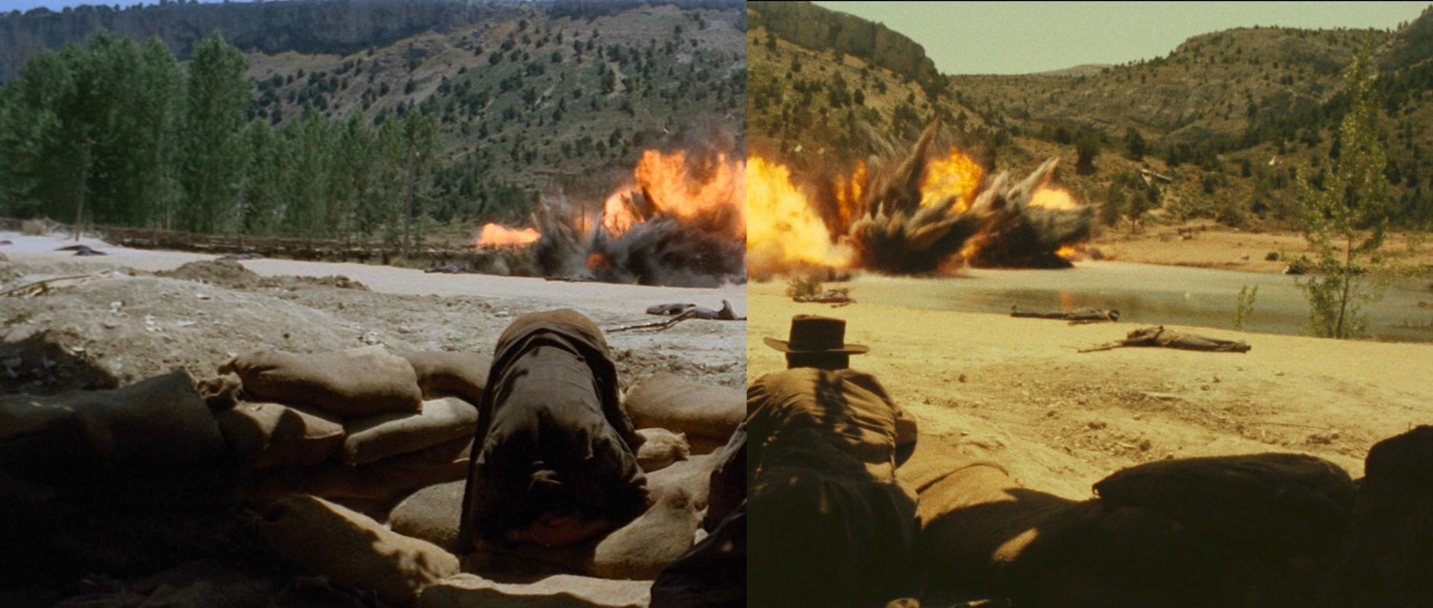 Mad Max: Fury Road, Prima e dopo, Esplosioni, 21:9 Full HD, sfondo per monitor ultrawide