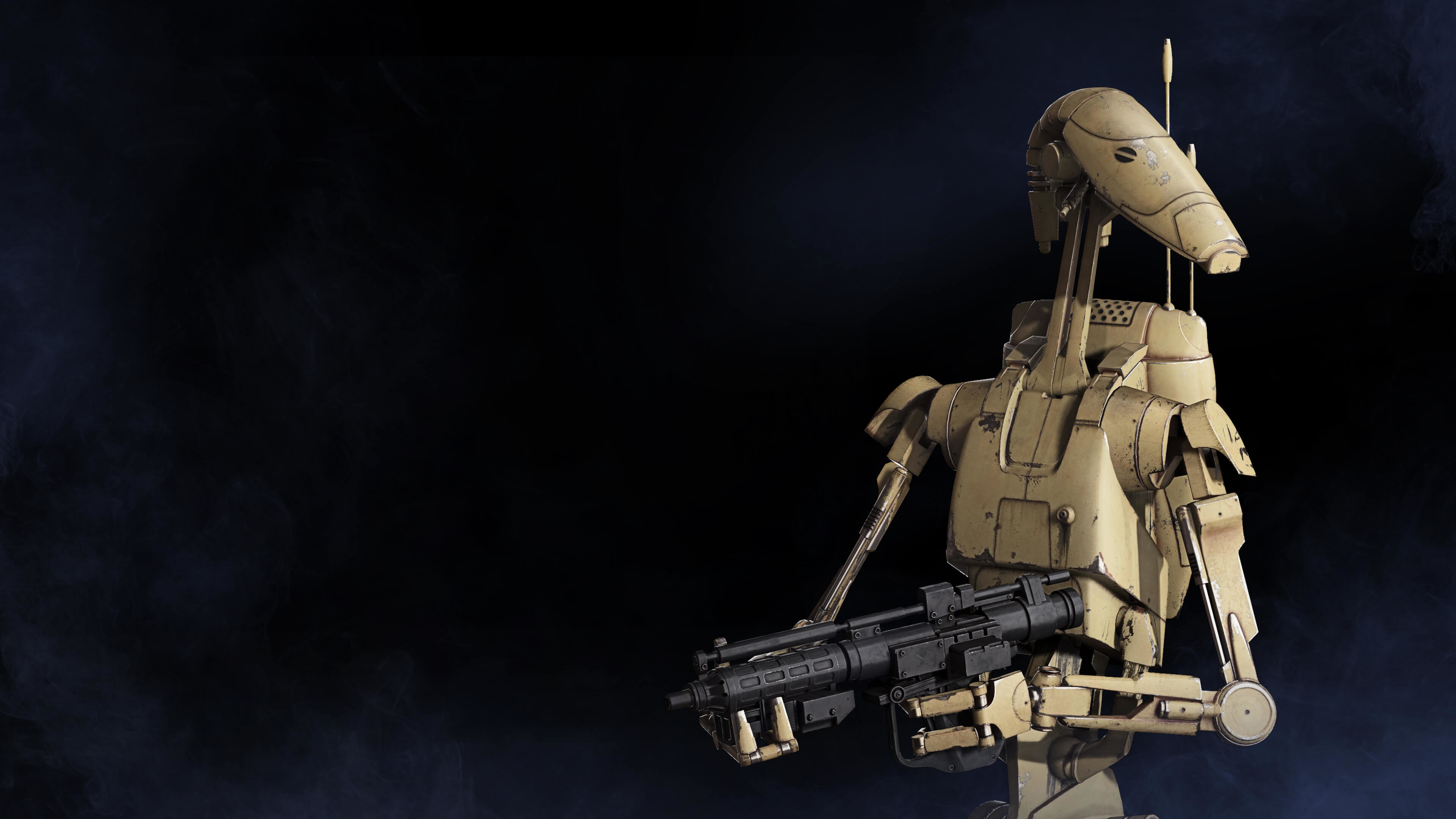 Star Wars Battlefront II, Droide da battaglia B1, Sfondo scuro, 4K, wallpaper per PC