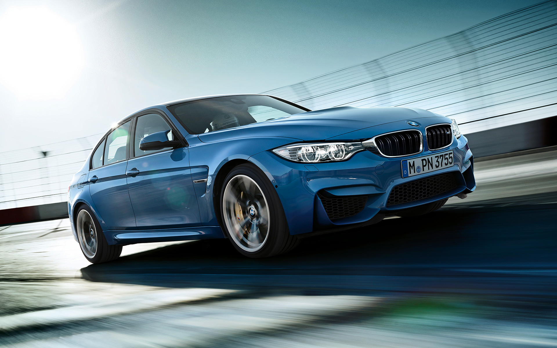 BMW M3 (F80), BMW, Blu, Velocità, 16:10 Full HD, sfondo widescreen
