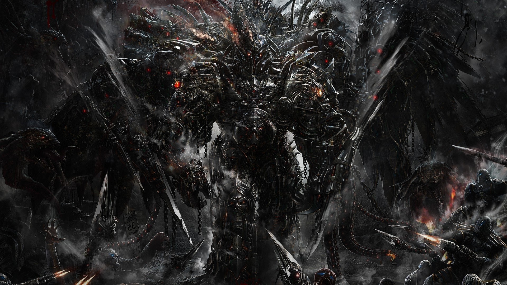 Demone, Arte dark, Fantasy, 1920x1080, sfondo per PC