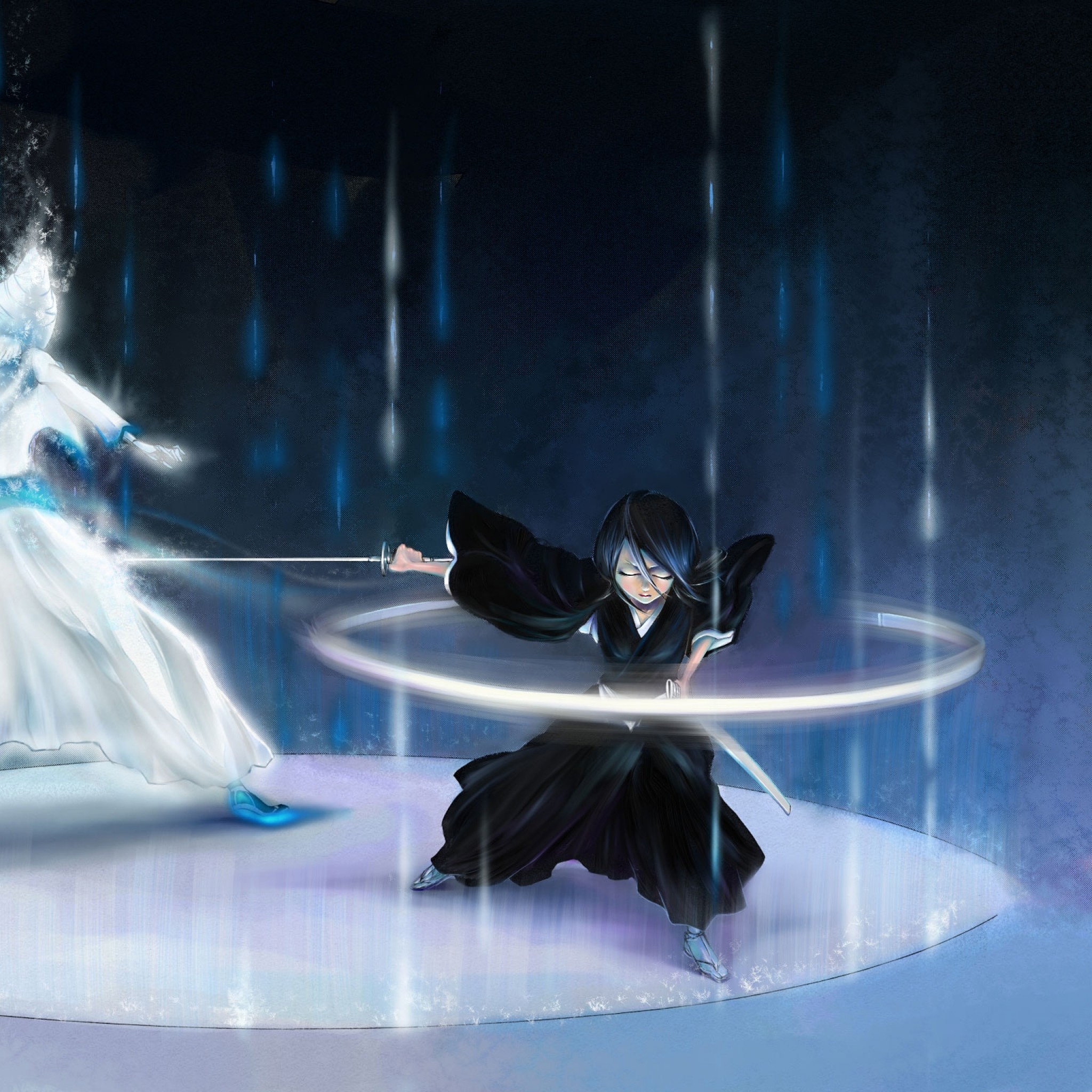 Bleach, Rukia Kuchiki, Sode no Shirayuki, Zanpakutō, Full HD, sfondo per iPad e tablet