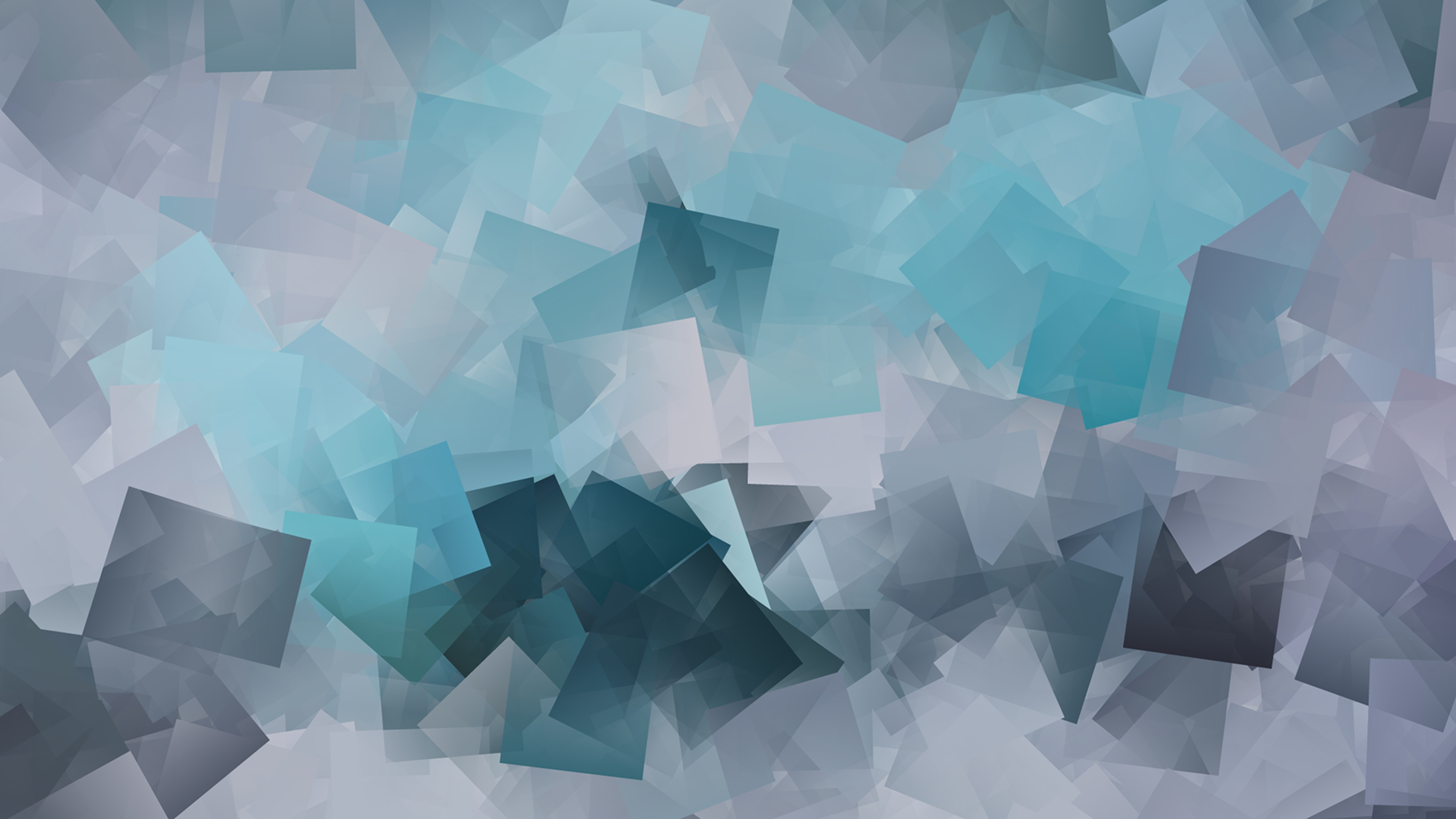 Quadrati, Azzurro, Grigio, 4K 2160p, sfondo desktop