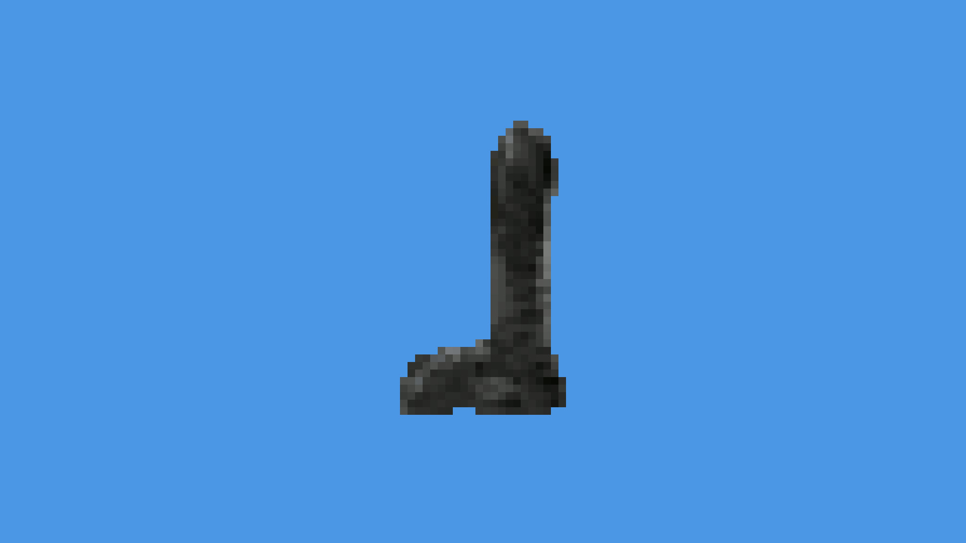 Pixel art, Stivale, Minimalista, Sfondo blu, Full HD, wallpaper per portatile
