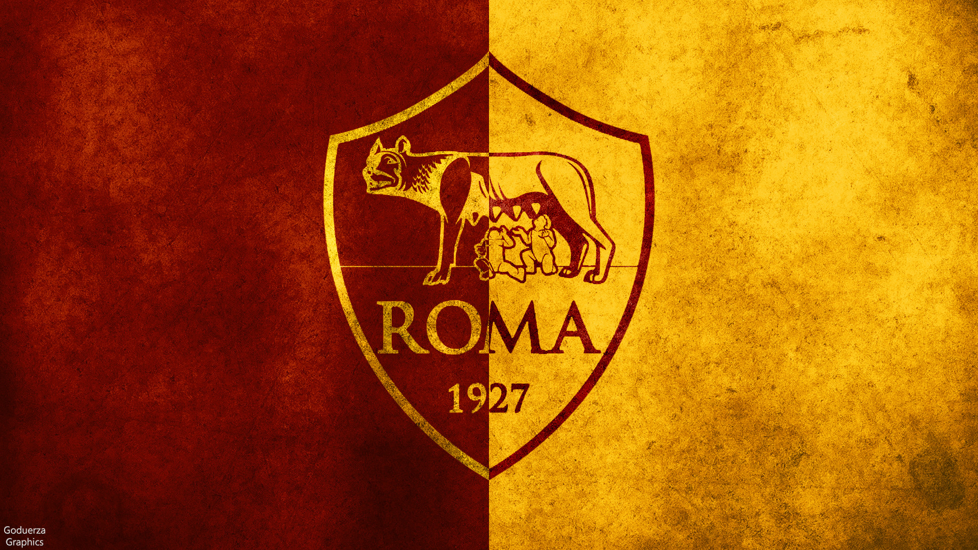 AS Roma, Stemma, Lupa capitolina, Giallorosso, Full HD, sfondo desktop