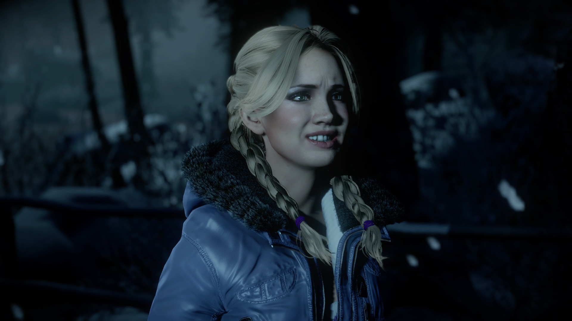 Until Dawn, Sam, Hayden Panettiere, Trecce, Neve, Full HD 1080p, sfondo desktop