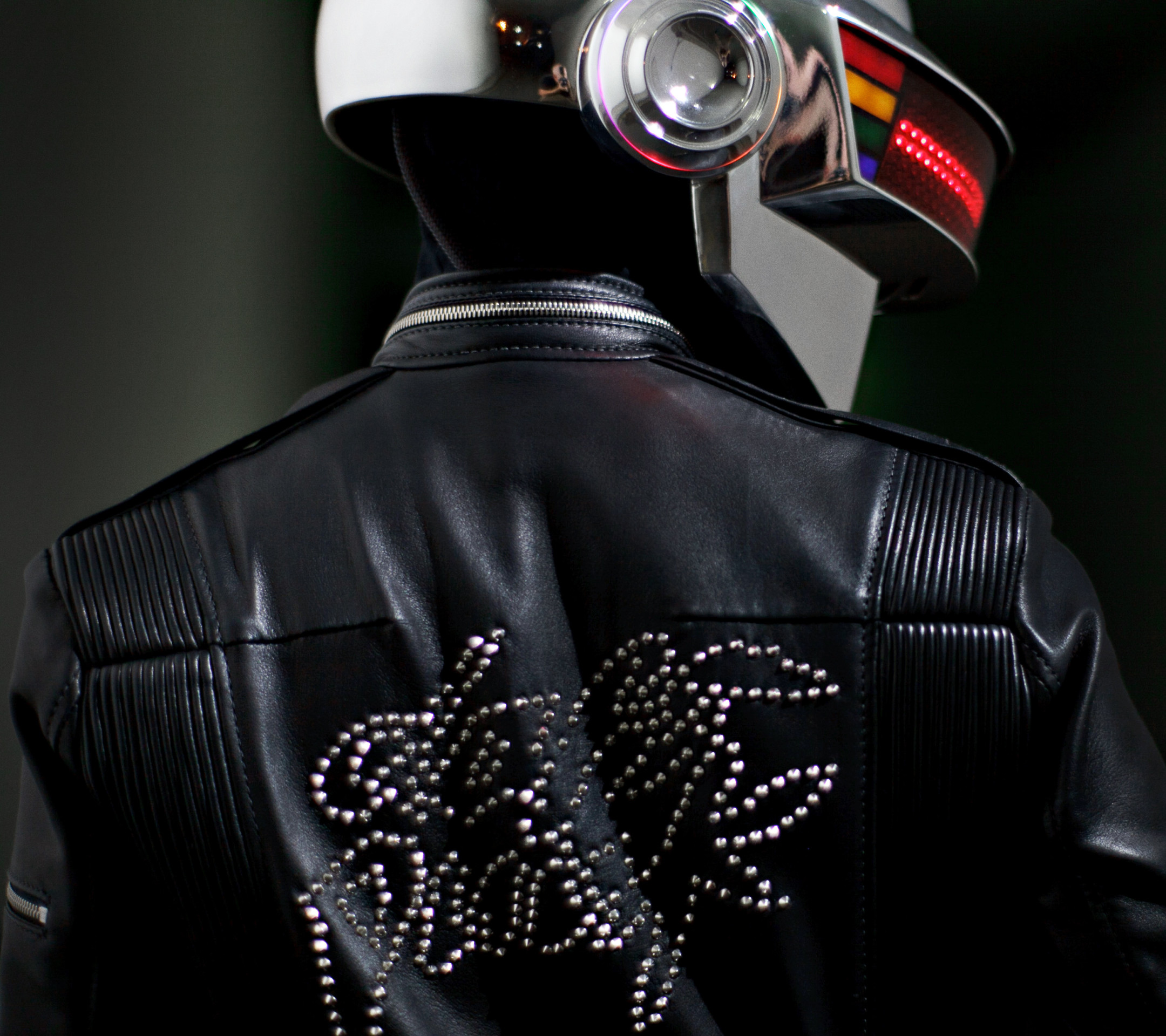 Daft Punk, Giacca di pelle, Casco, Logo, Full HD, sfondo per iPad e tablet