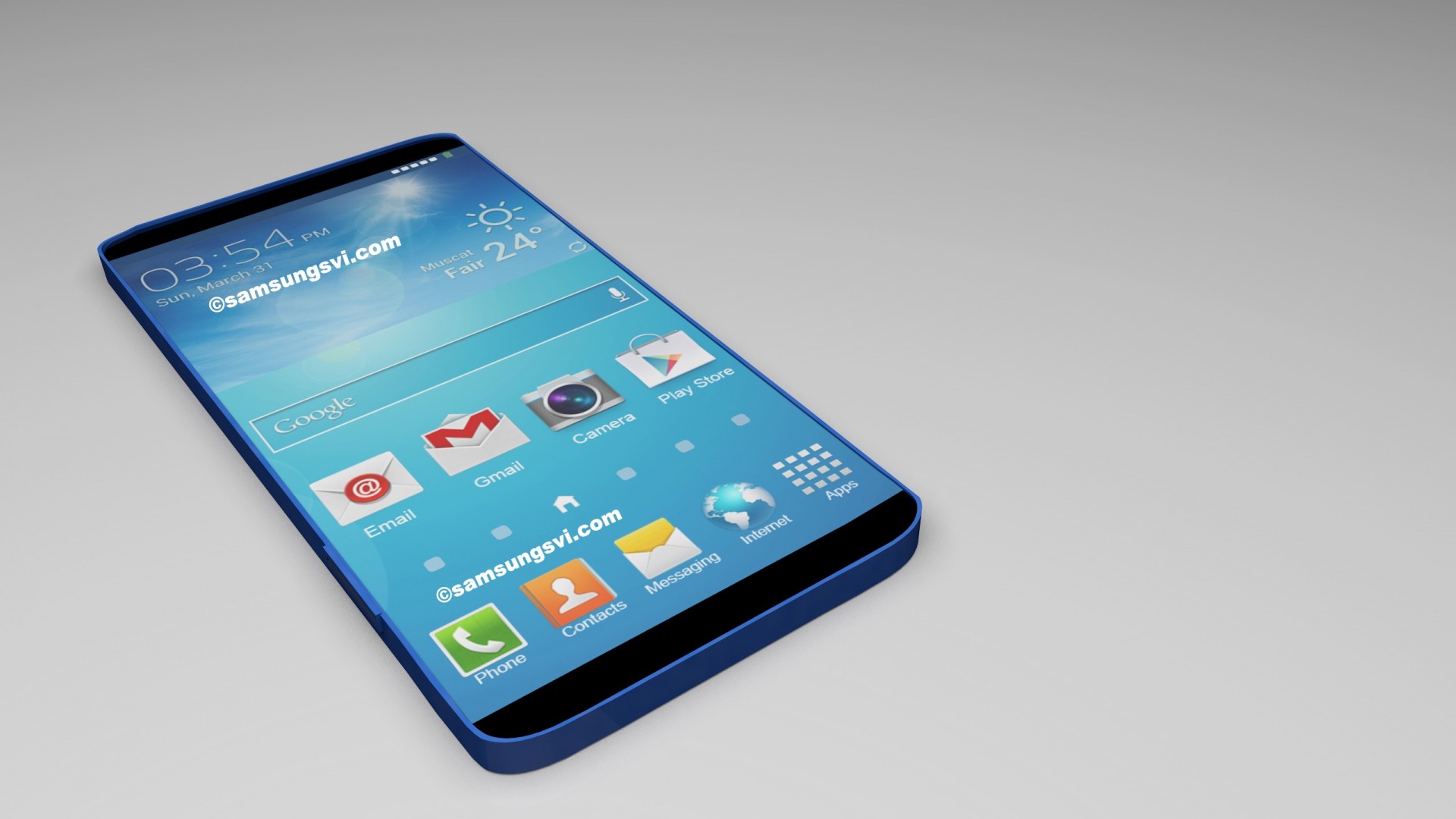 Smartphone, Render 3D, Schermata home, Full HD, sfondo per PC e portatile