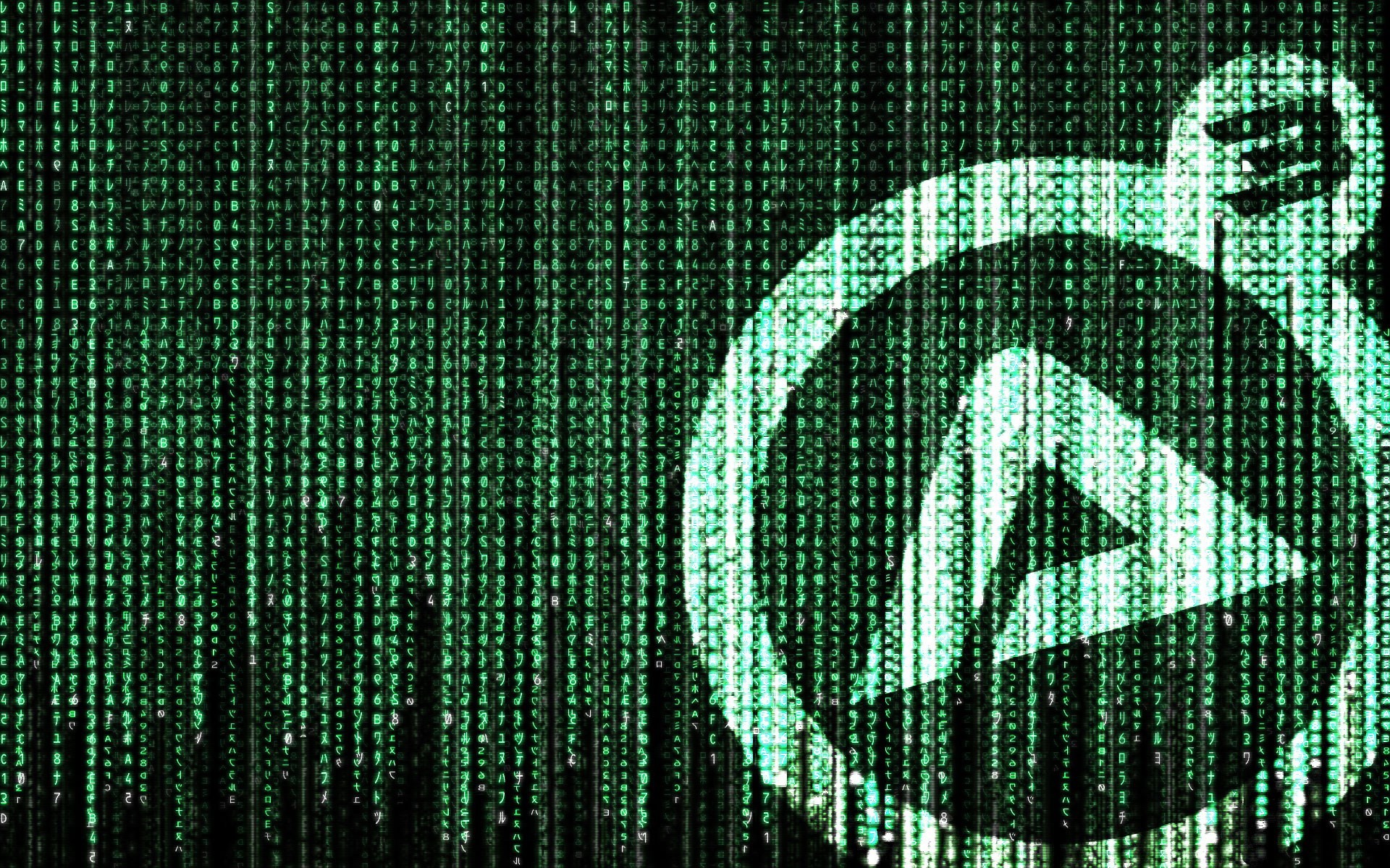 Matrix, Codice digitale, Logo, Verde, 1920x1200, sfondo MacBook Pro
