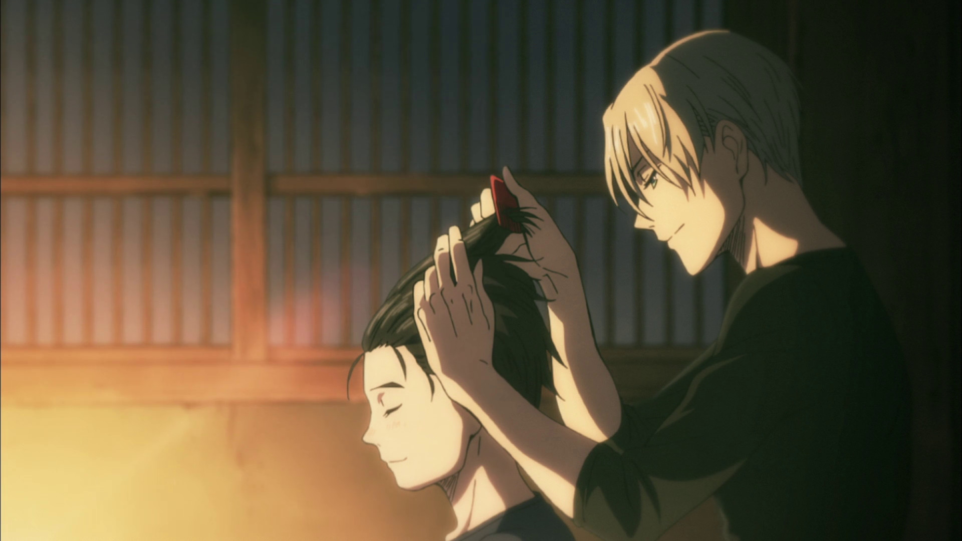 Victor Nikiforov, Yuri Katsuki, Yuri!!! on Ice, Scena anime, Full HD, sfondo Windows 11