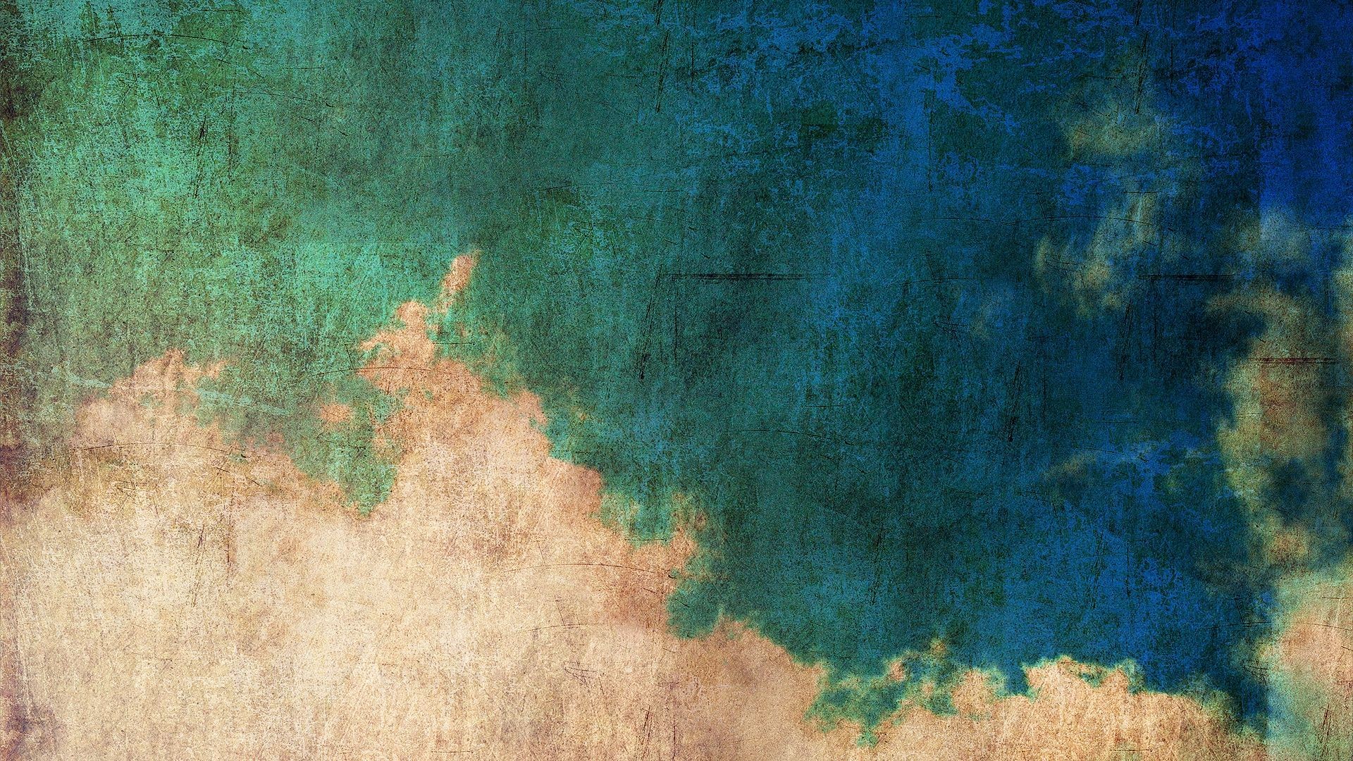 Grunge, Texture, Turchese, Carta invecchiata, 16:9 Full HD, sfondo widescreen